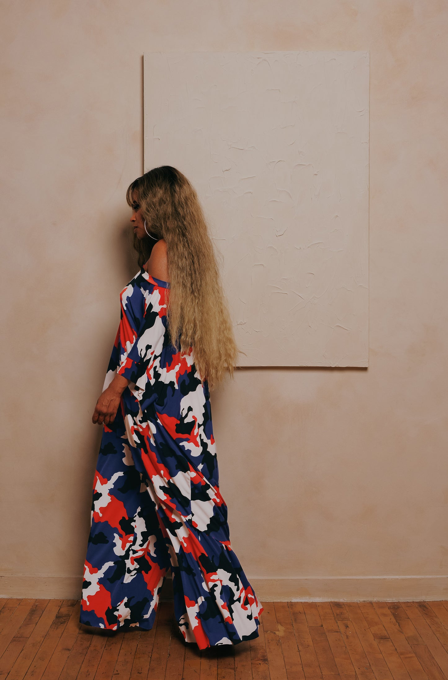 print oversized mini + pants