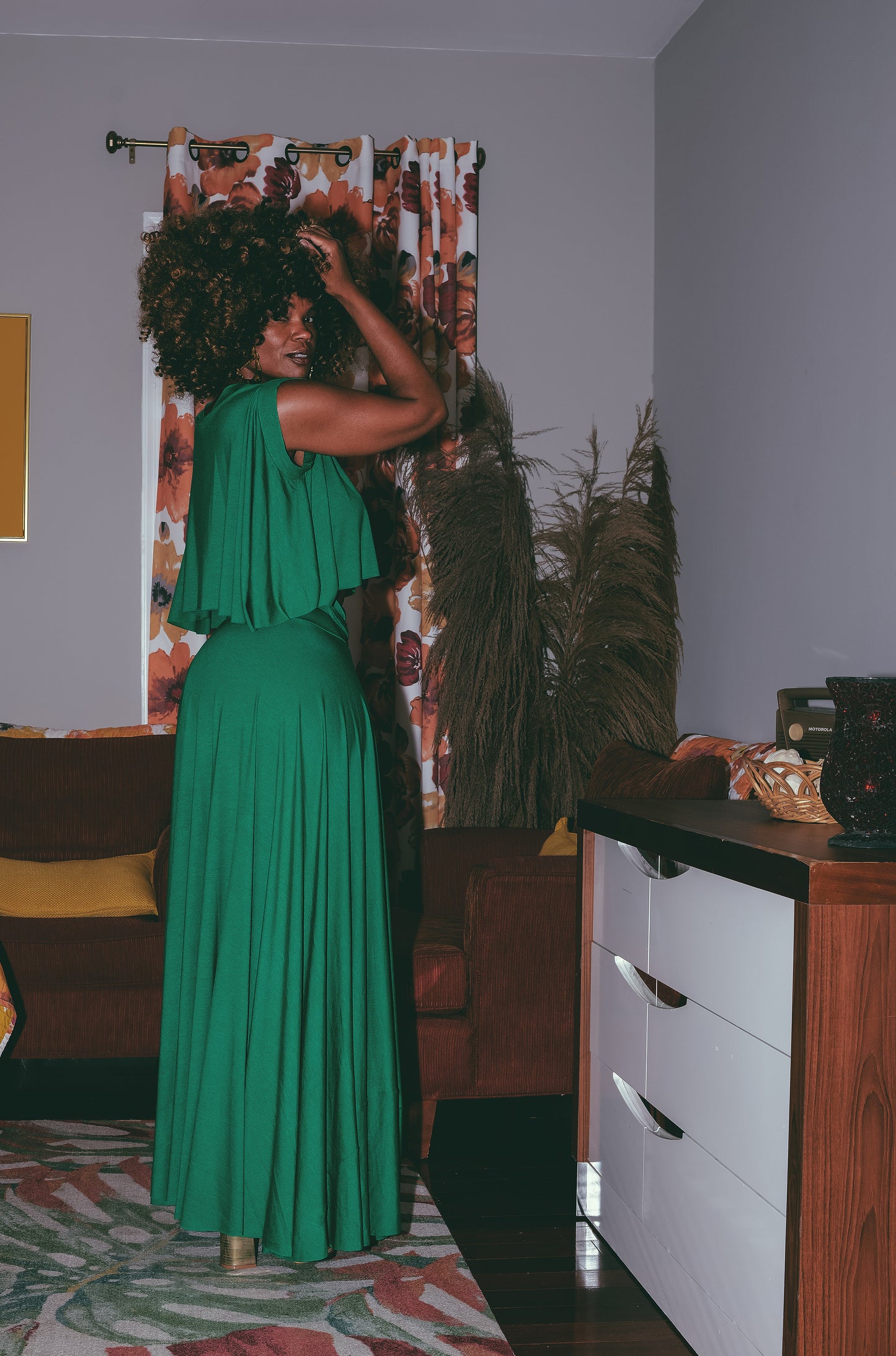 drapy crop + circle skirt