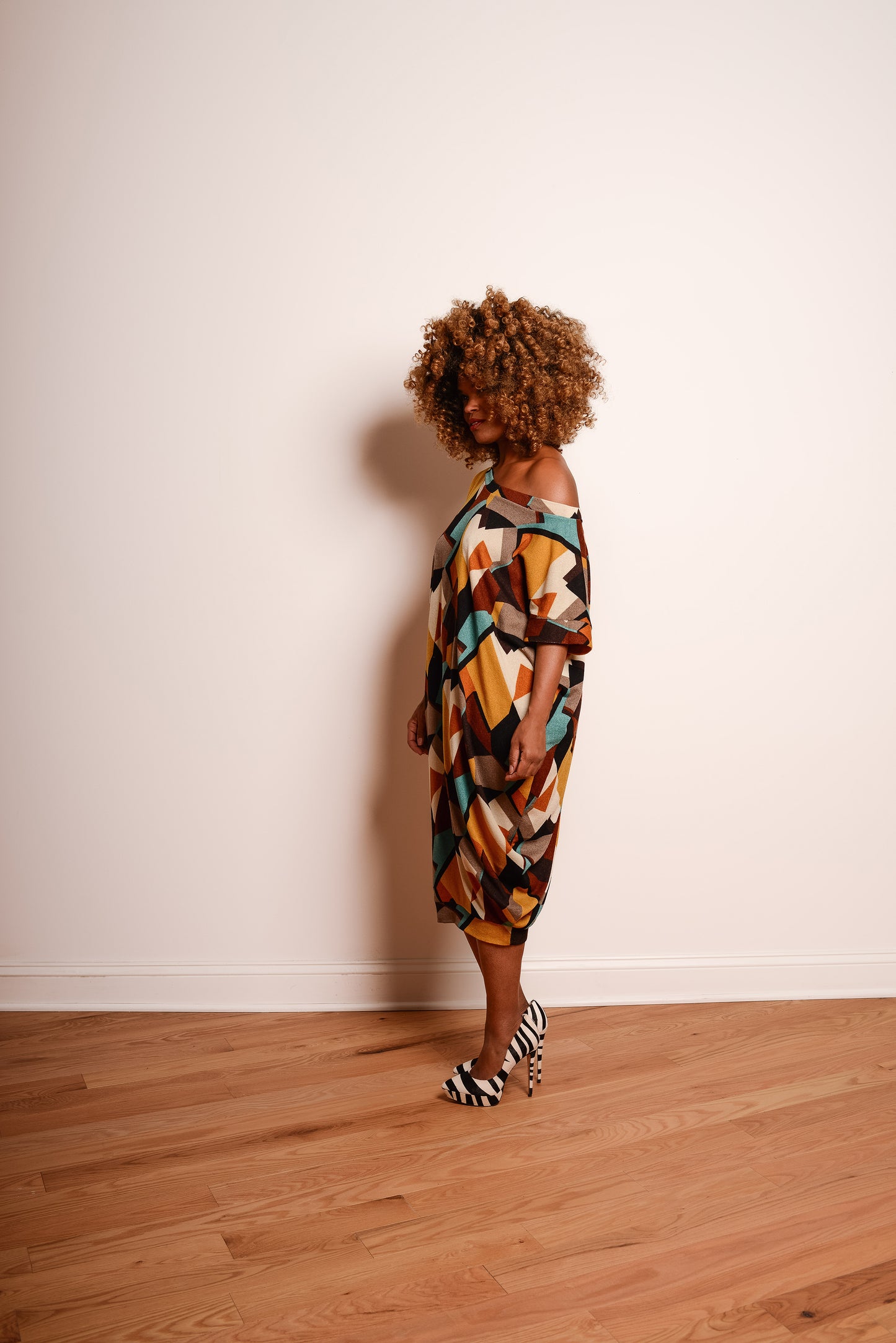 camp drapy shift - brown