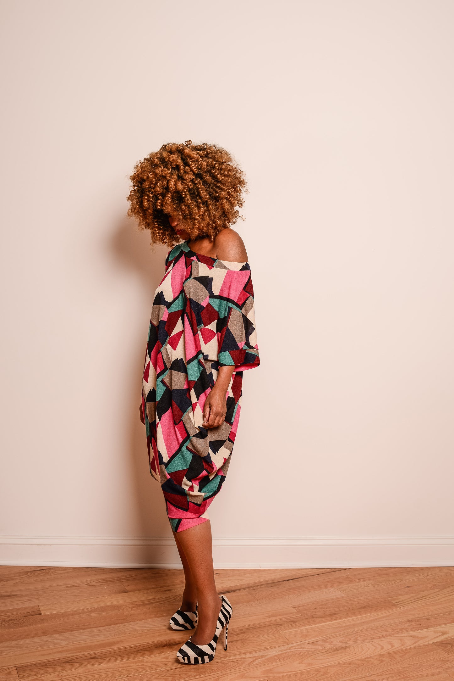 camp drapy shift - pink