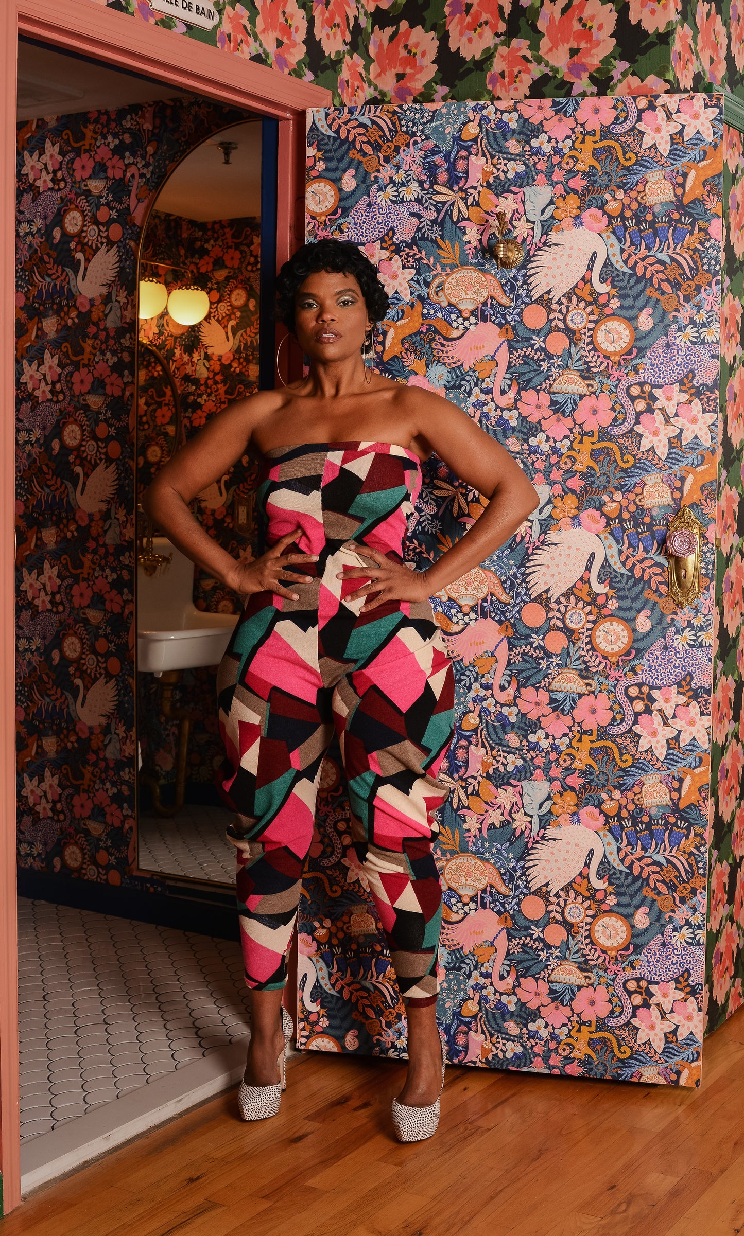 camp knit strapless jumper