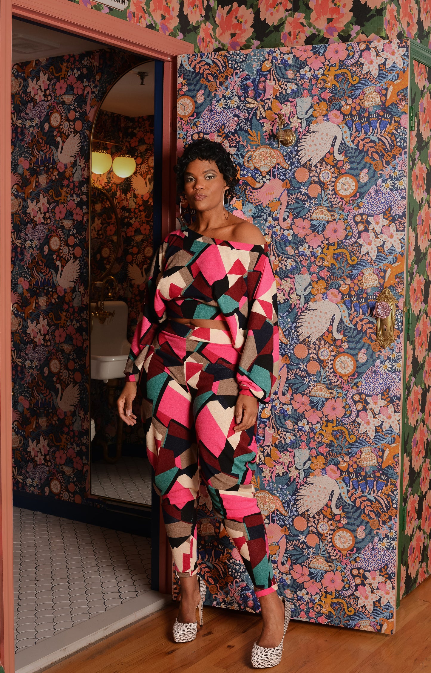 :: select :: camp print knit separates