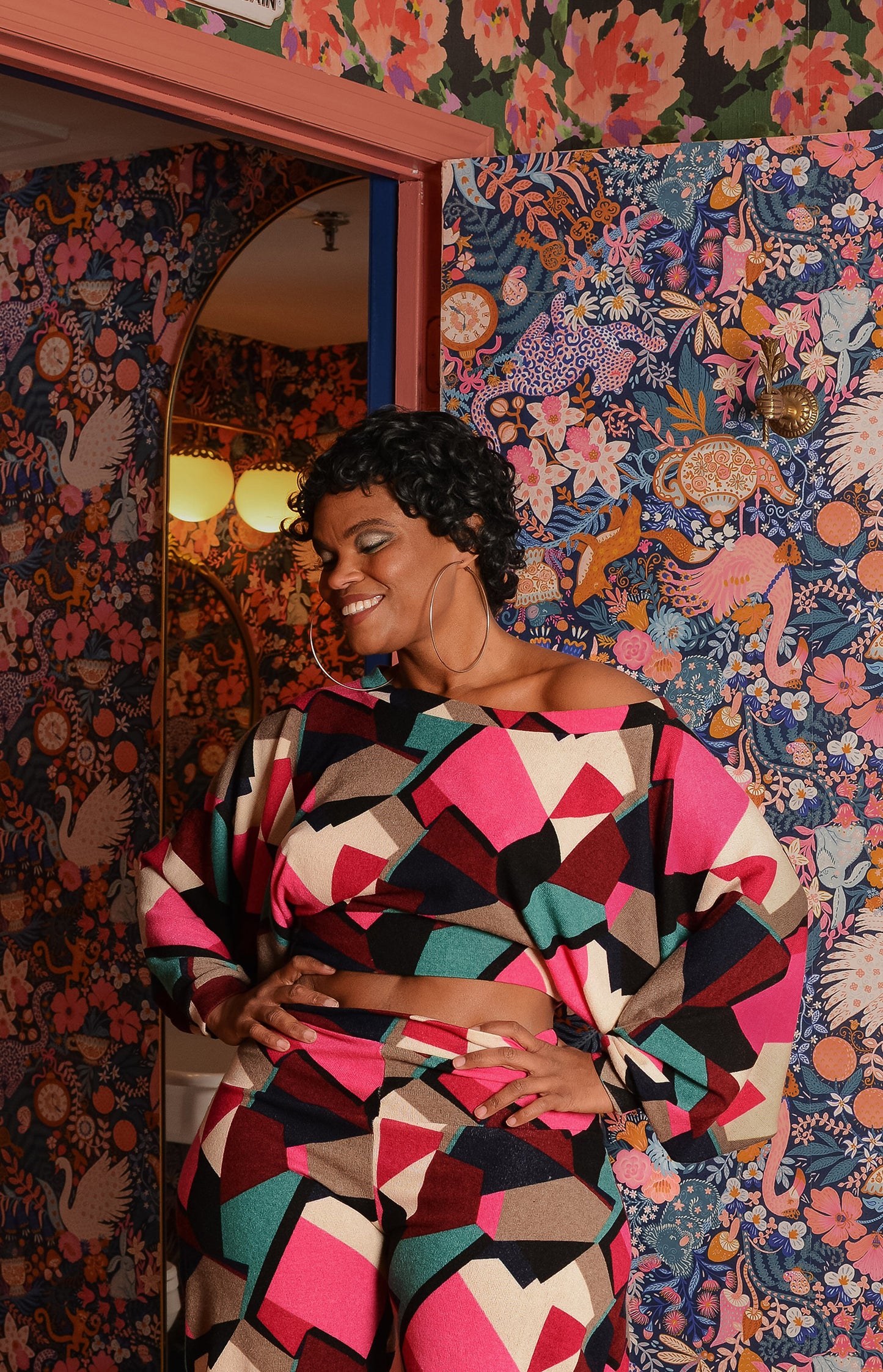 :: select :: camp print knit separates