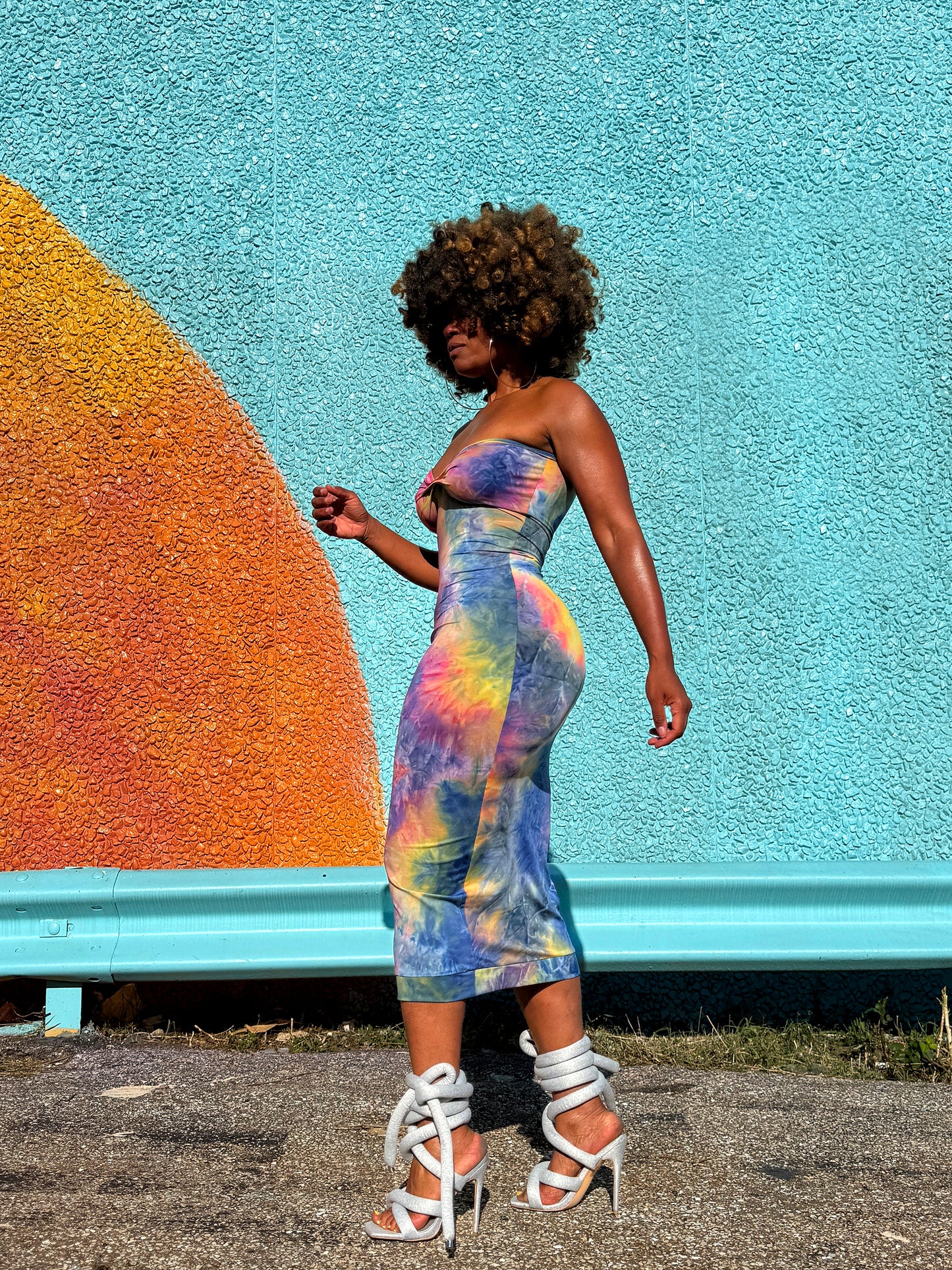 :: select :: neon tube dress