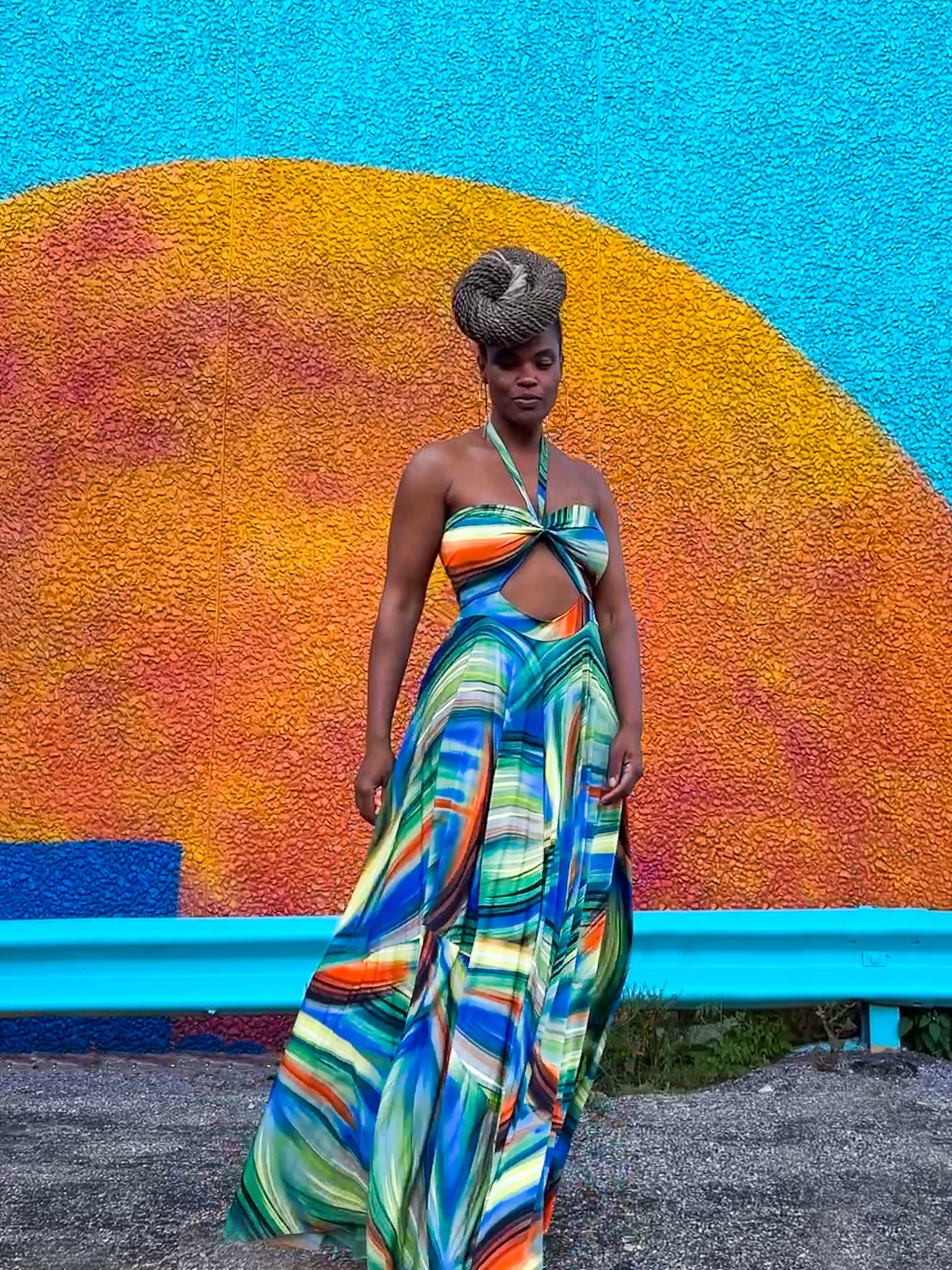 :: select :: tart print cutout halter