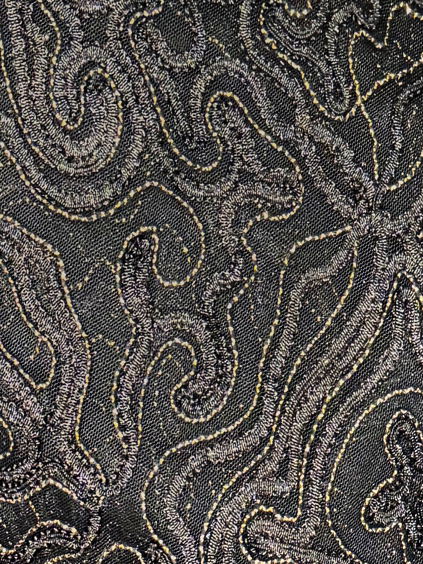 :: select :: embroidered lace skirt with gold lurex