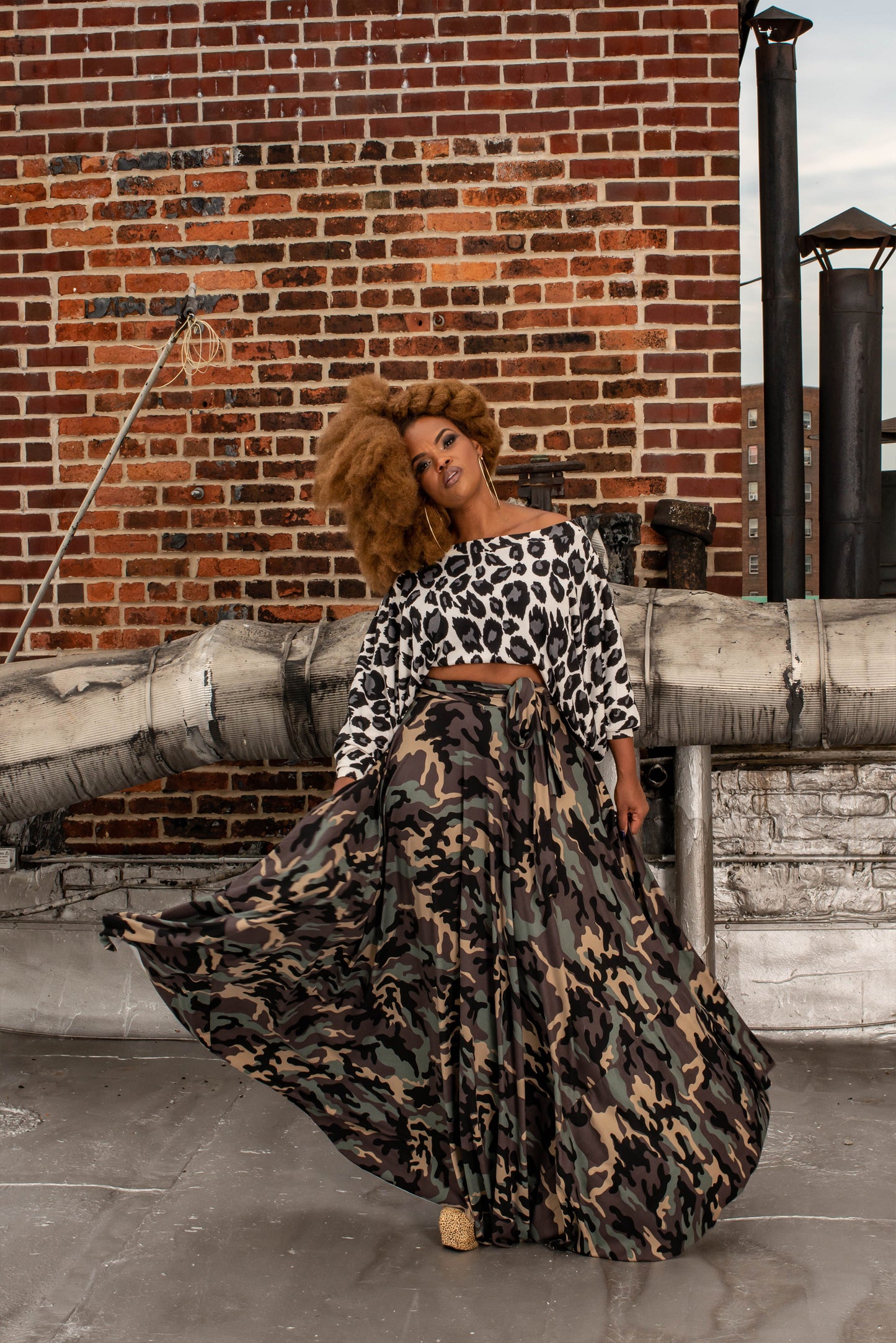 camo circle skirt