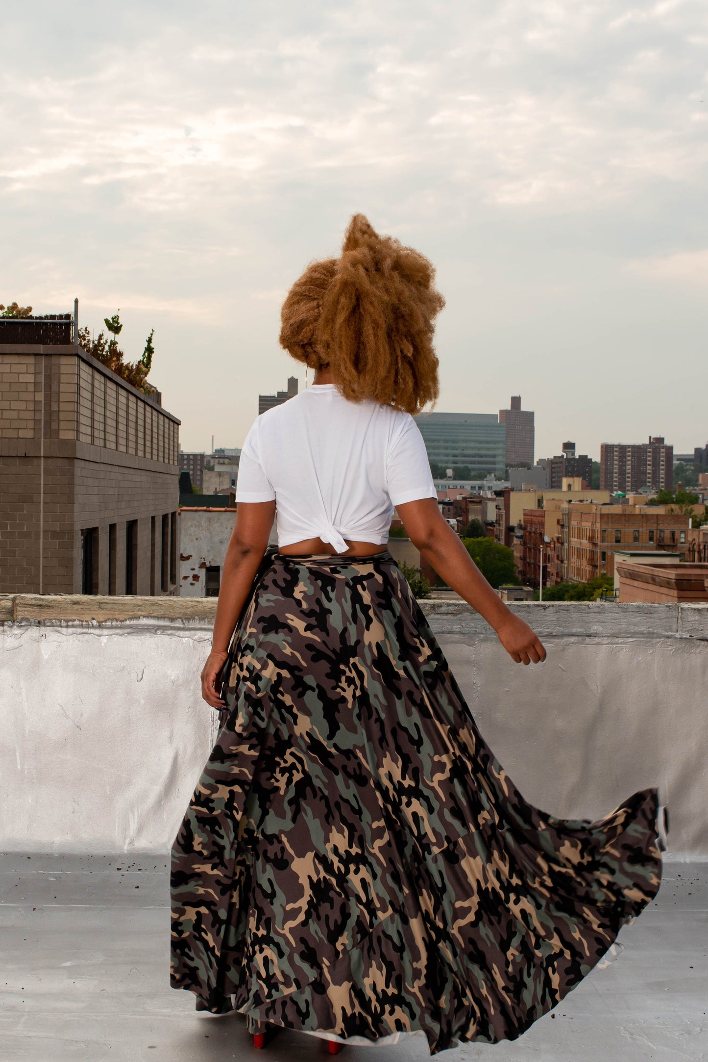 camo circle skirt