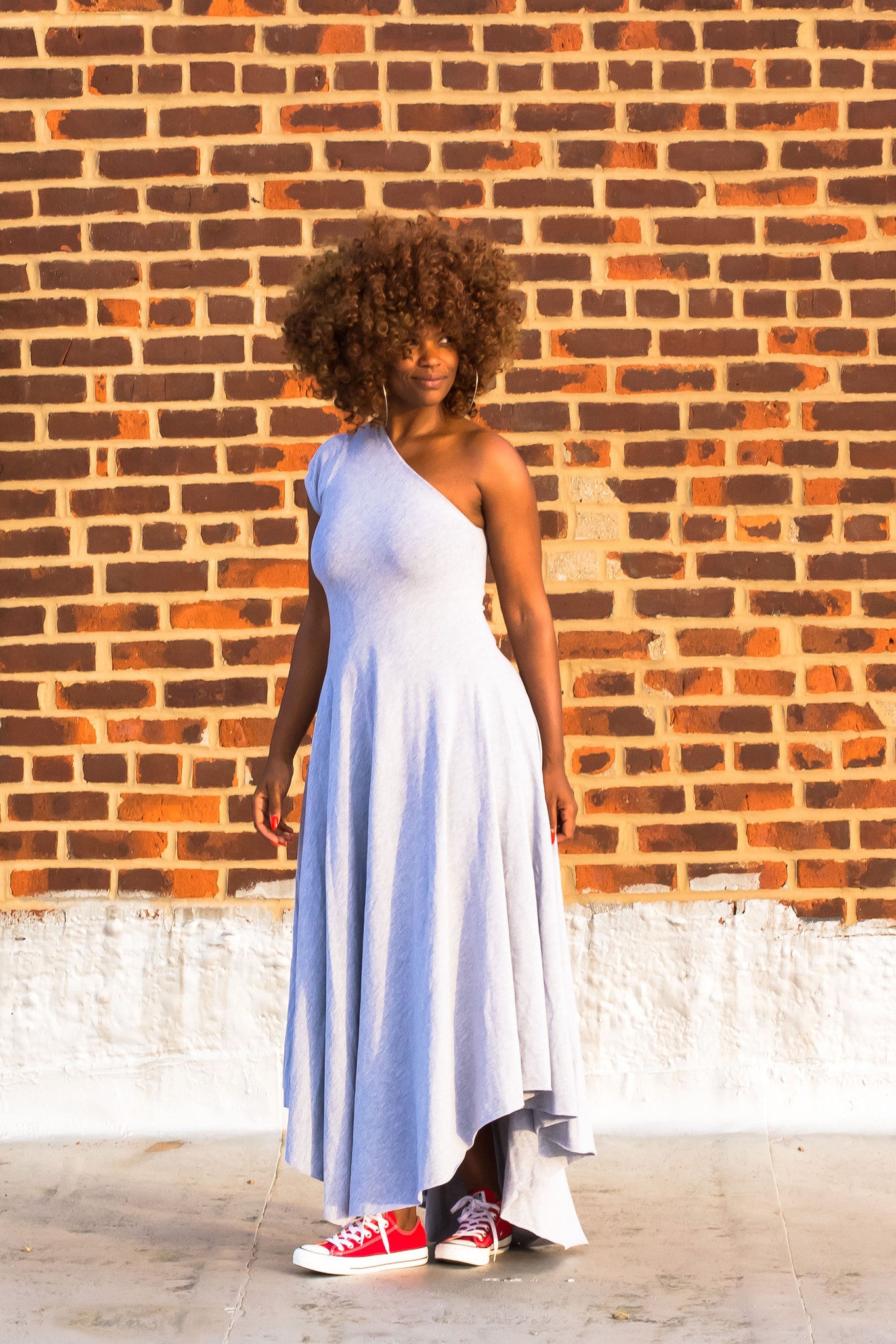 one-shoulder puff