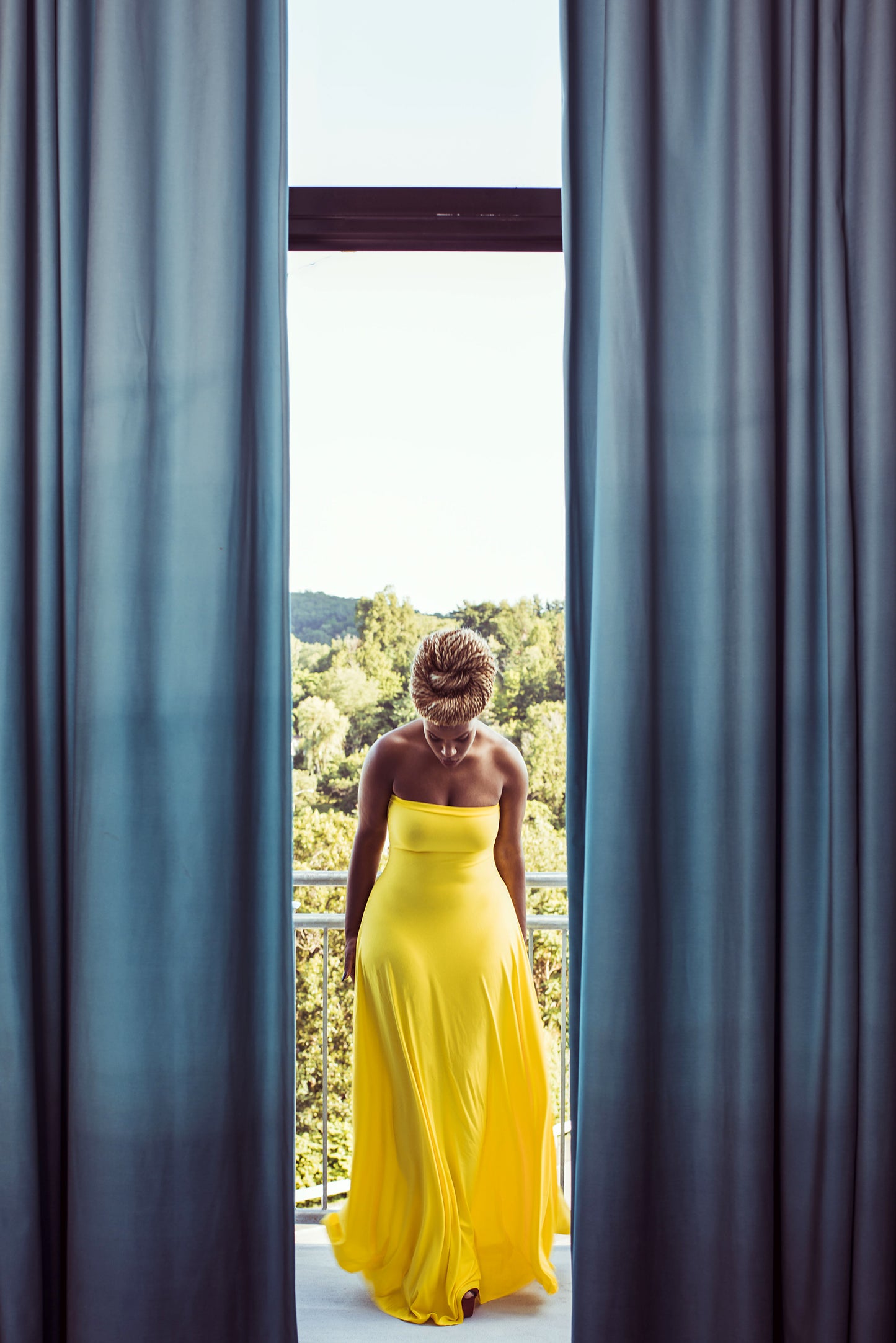 strapless a-line dress