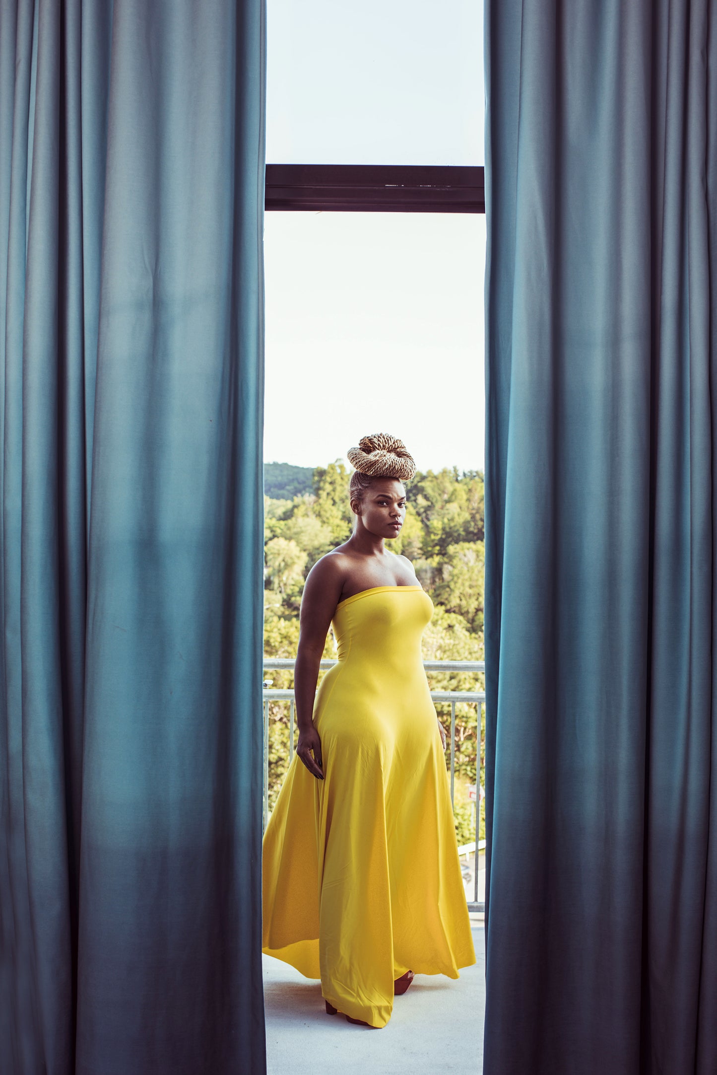 strapless a-line dress