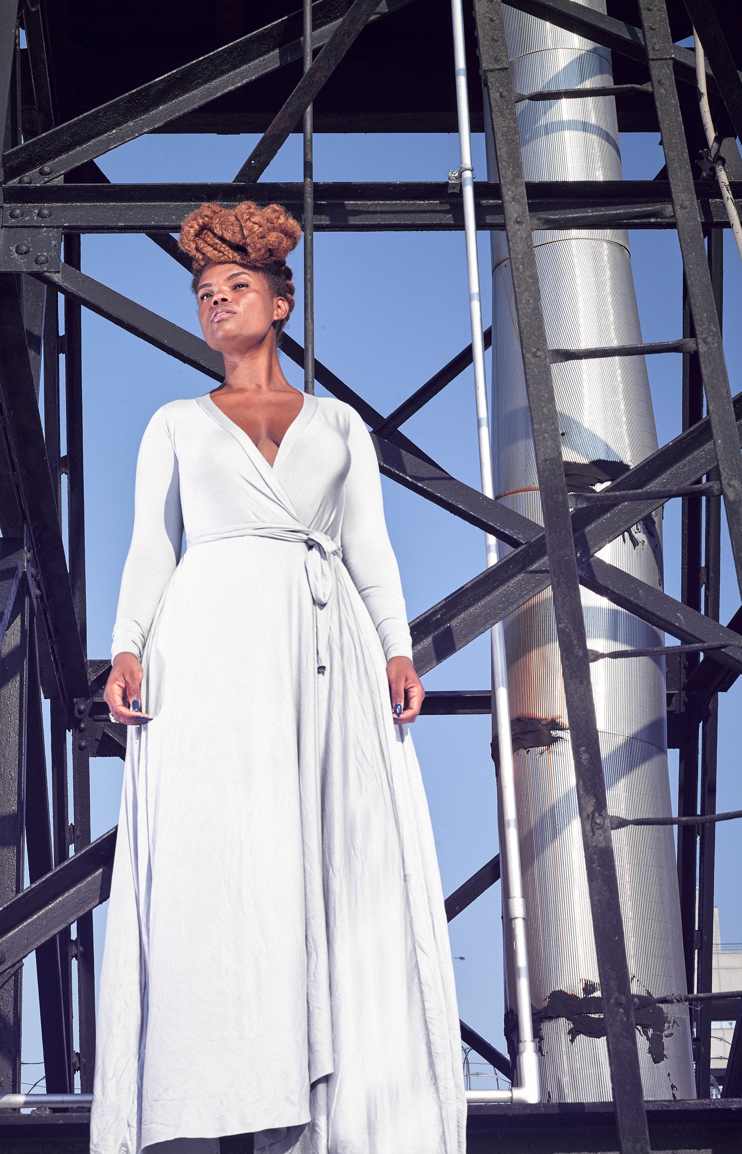 long sleeve wrap dress