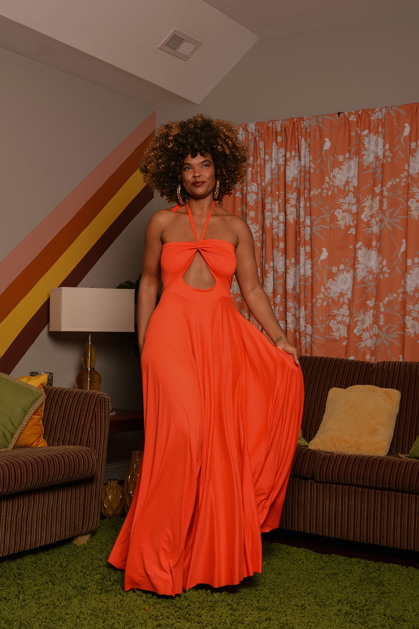 cutout halter