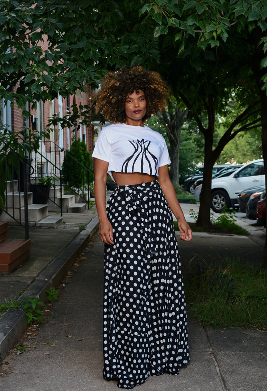 polka dot circle skirt