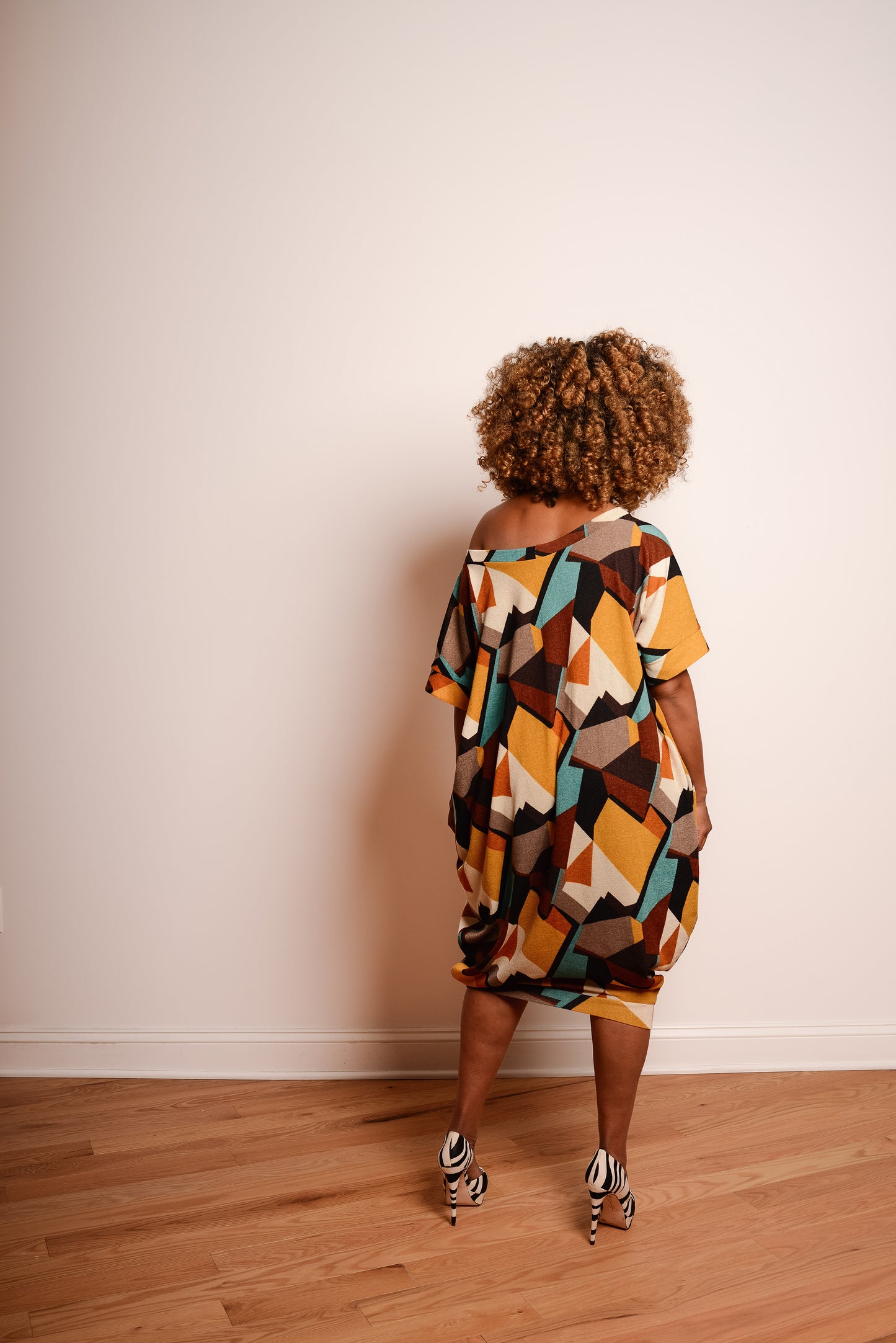 camp drapy shift - brown