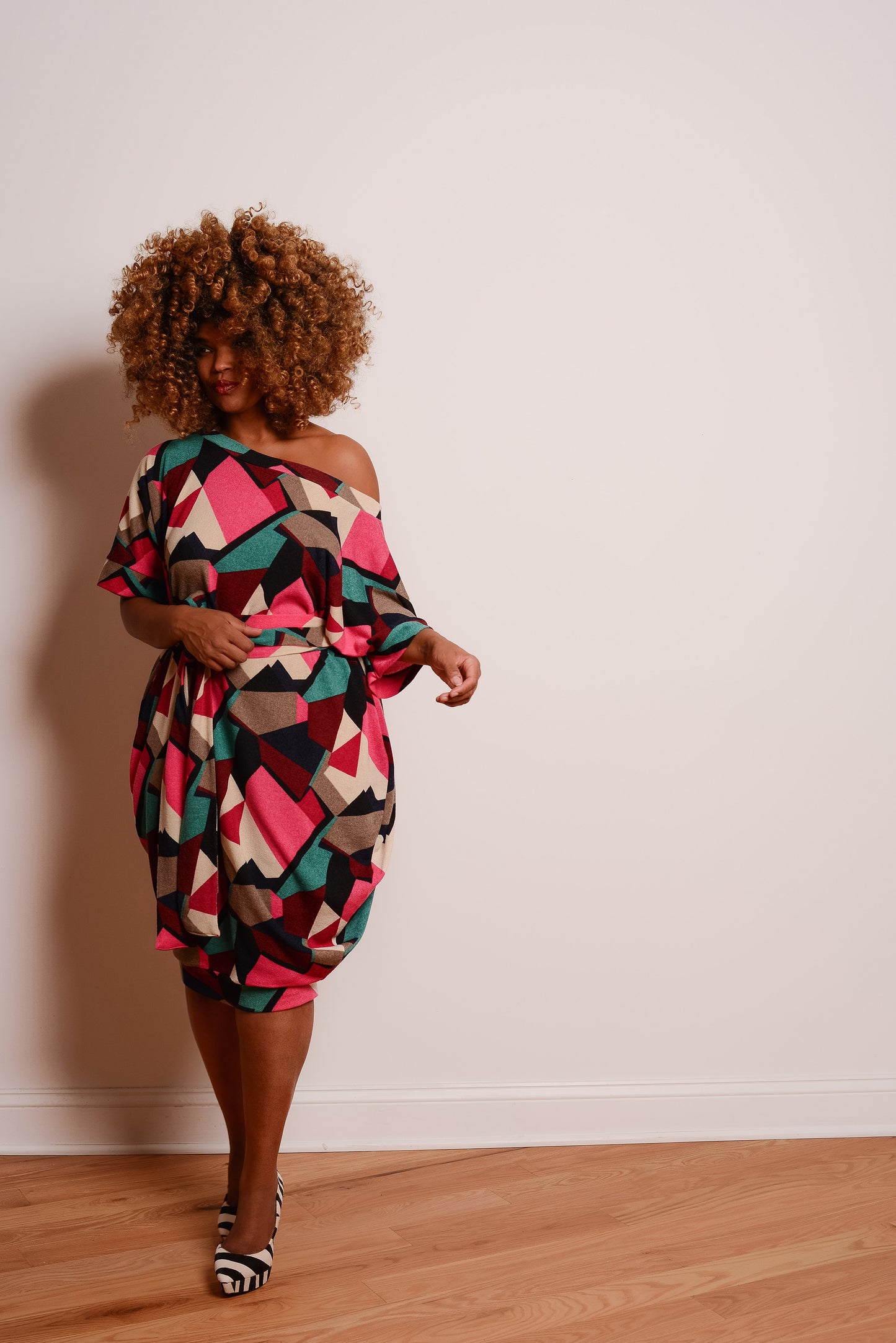 camp drapy shift - pink