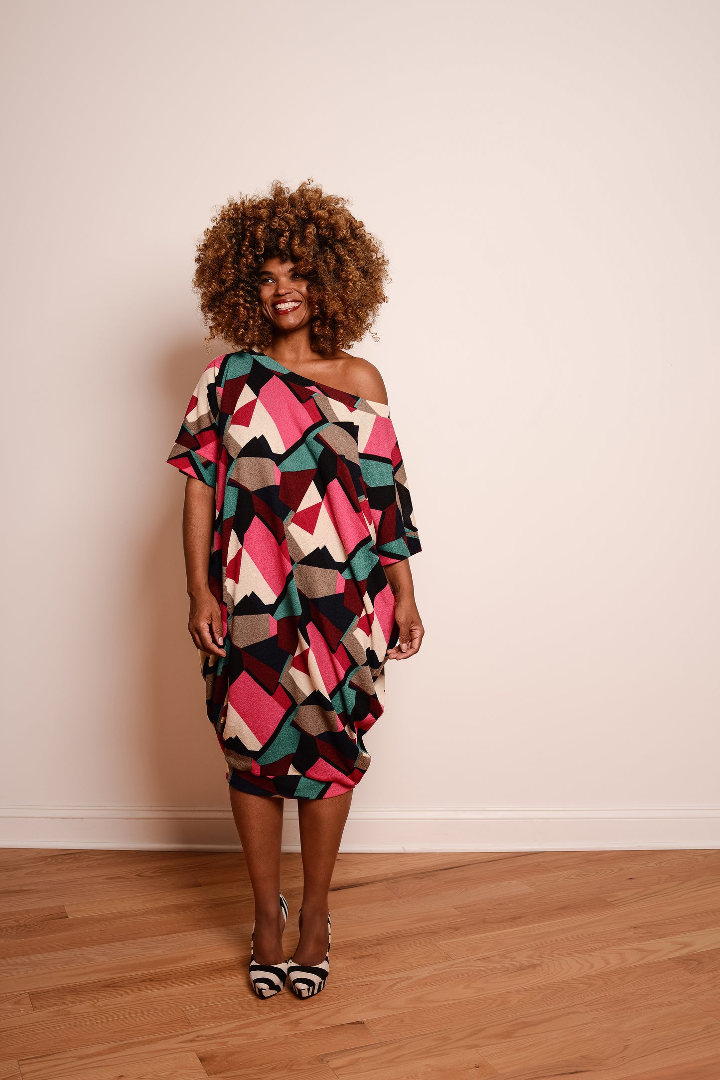 camp drapy shift - pink