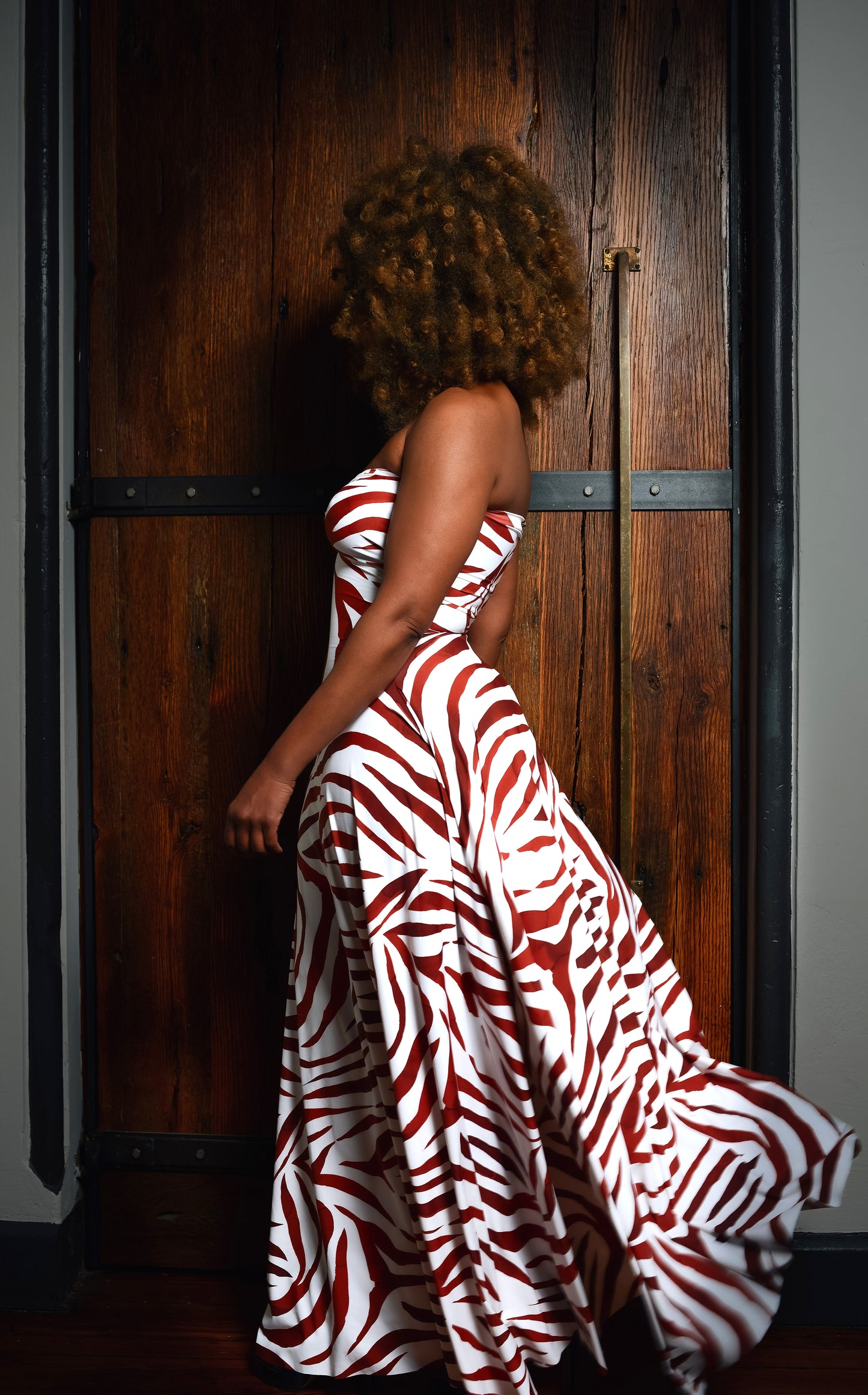:: select :: copper zebra strapless