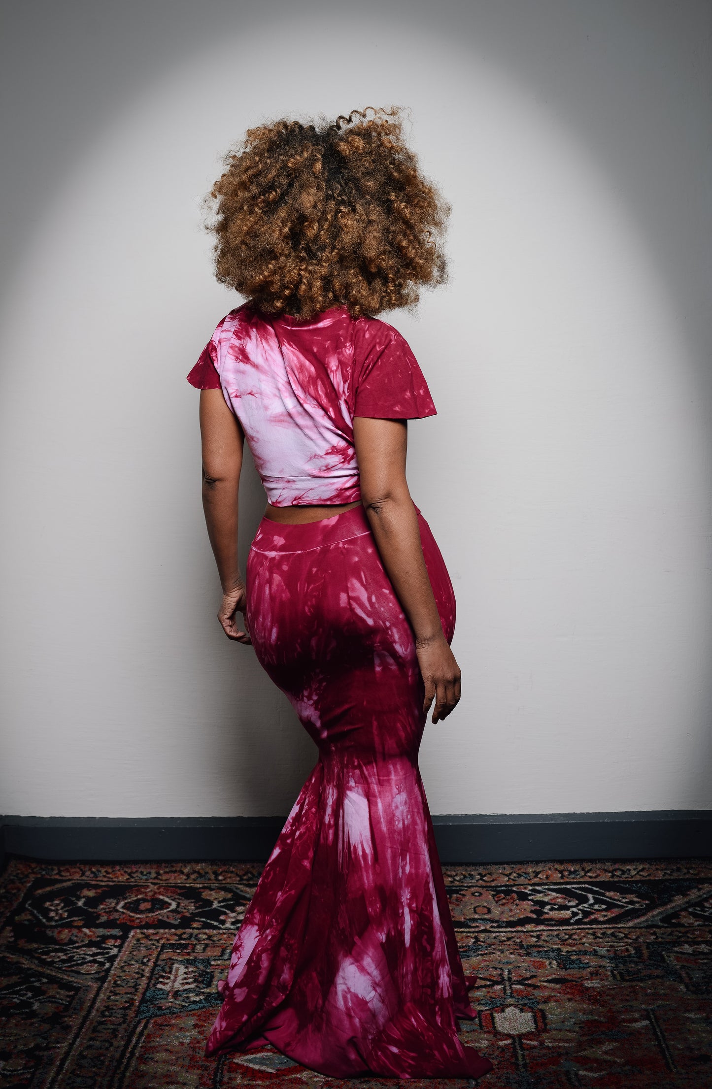 :: select :: hand-dyed crop + fishtail skirt (single color)
