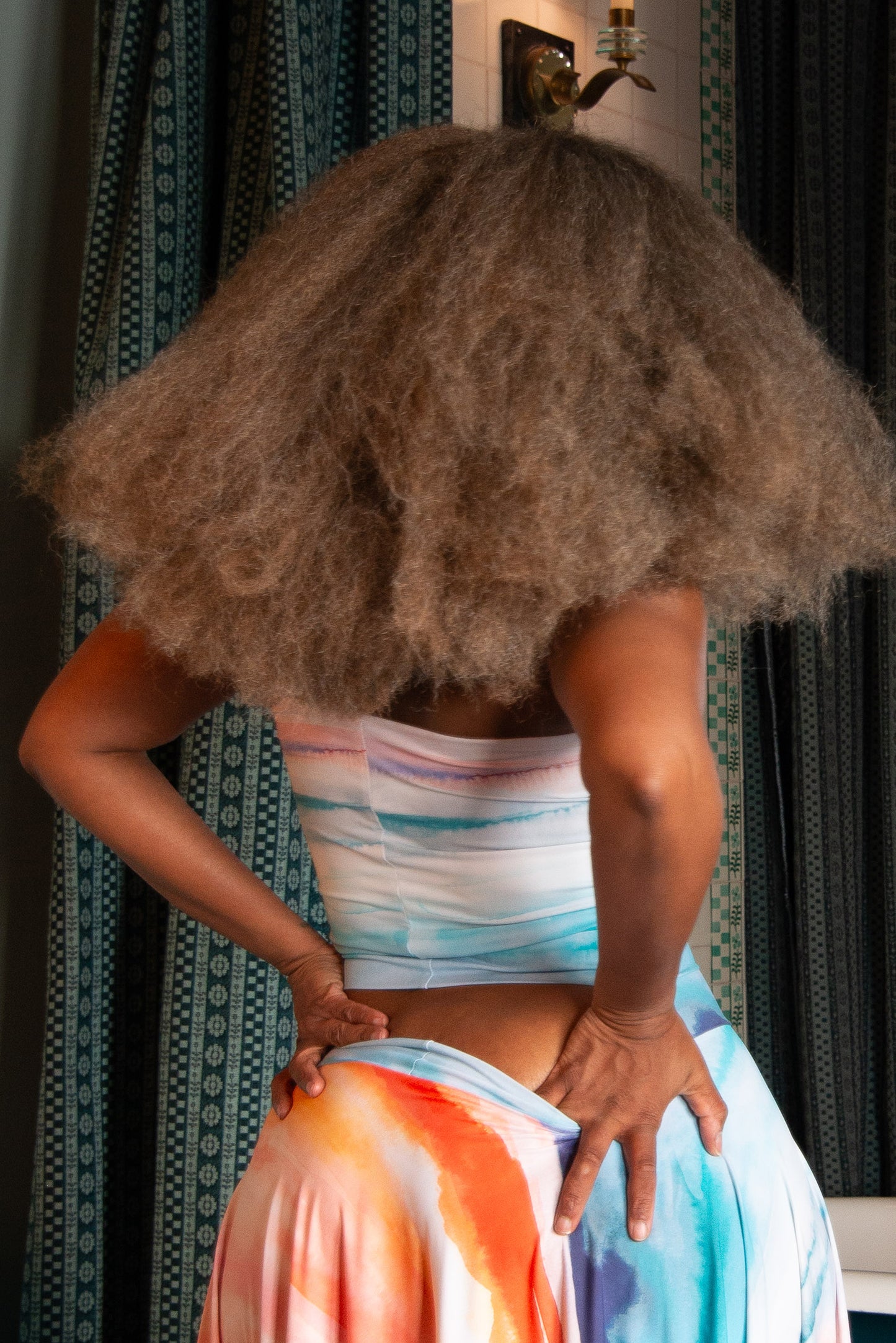 :: day twenty-three :: waterfall halter w/ back peekaboo