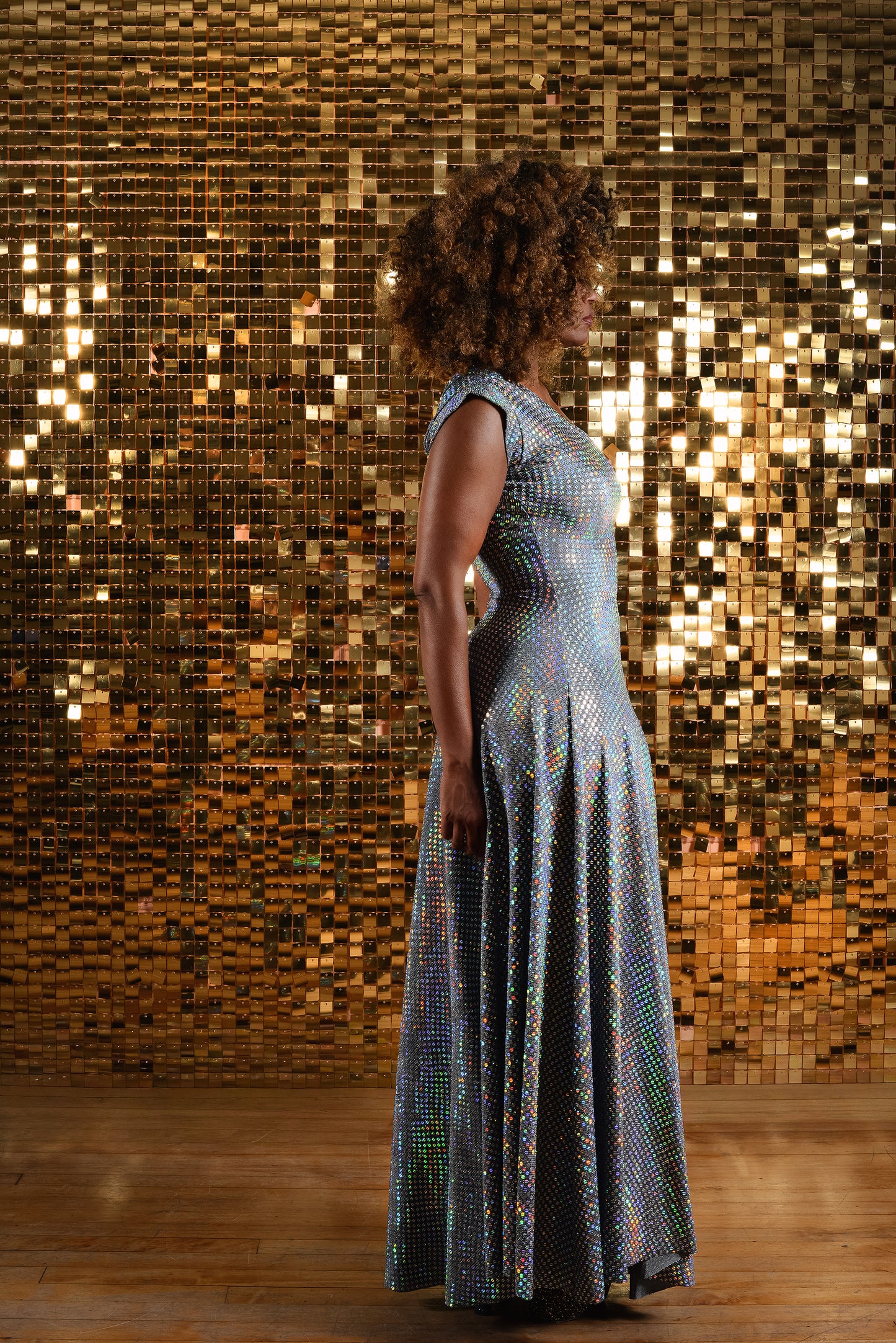 :: day twenty-five:: disco sequin one-shoulder dress