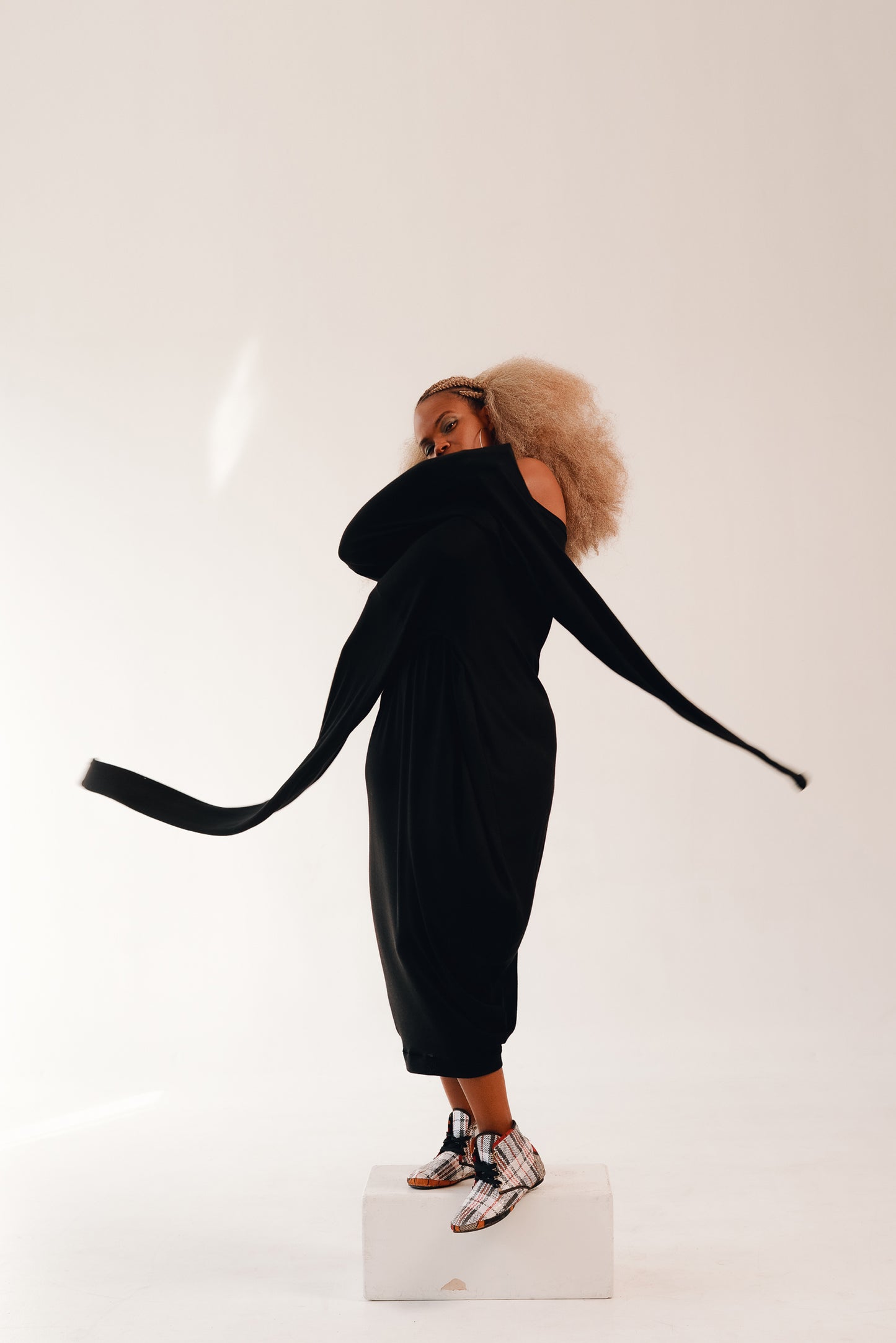 :: fire :: long sleeve off-shoulder baby thermal shift