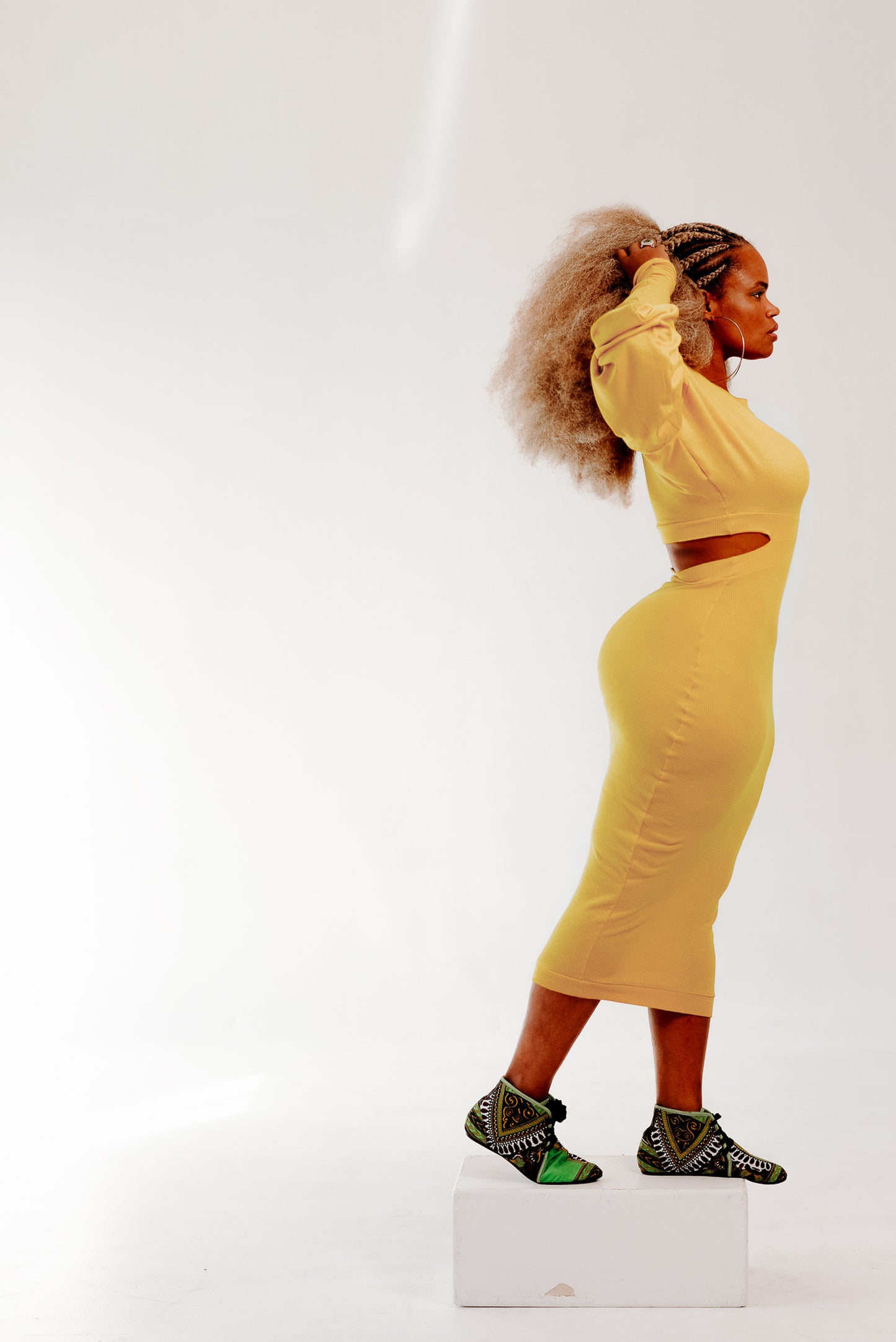 :: fire :: long sleeve cutout baby thermal dress