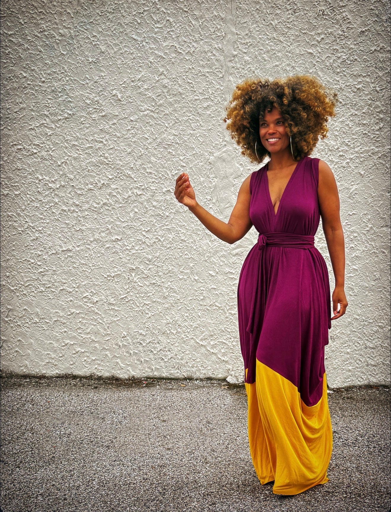 :: day twenty-seven :: colorblocked sleeveless drape (customizable)