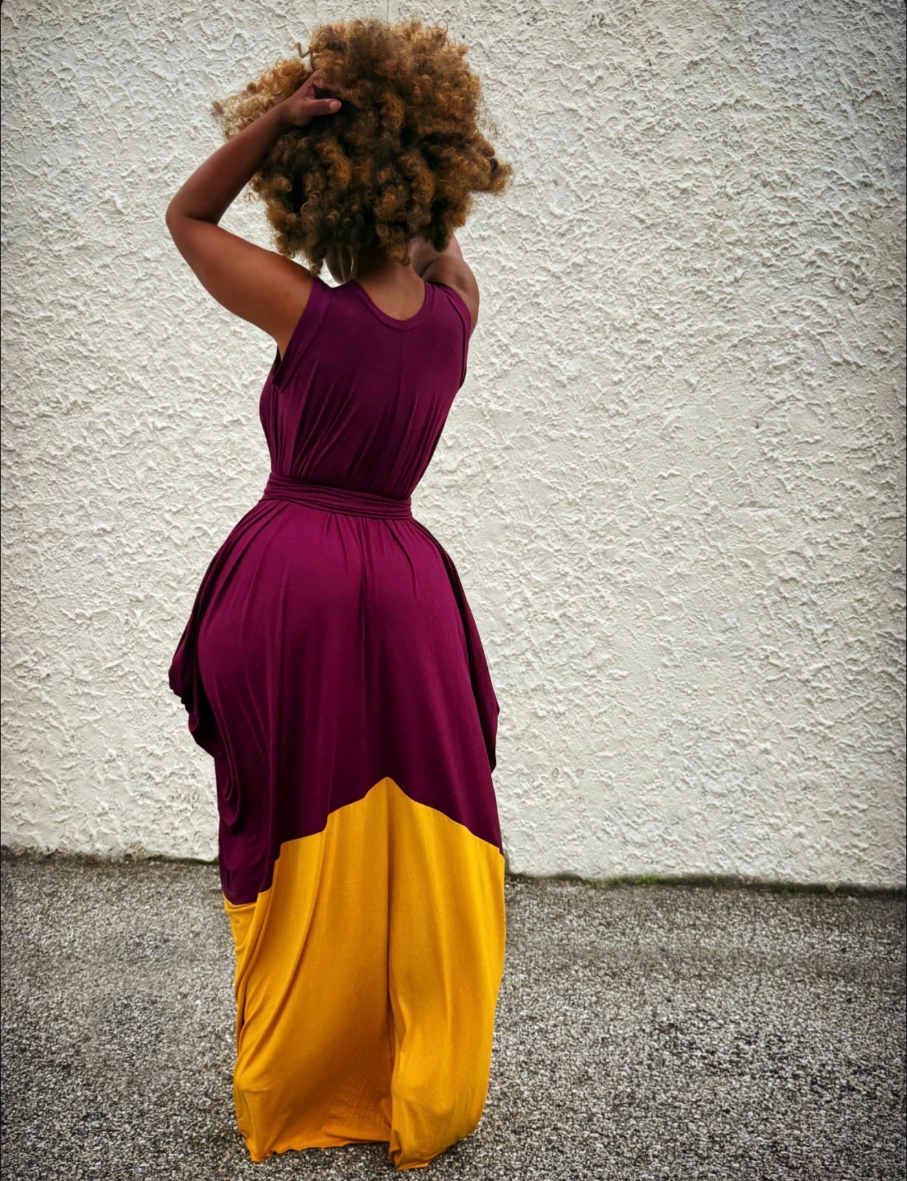 :: day twenty-seven :: colorblocked sleeveless drape (customizable)