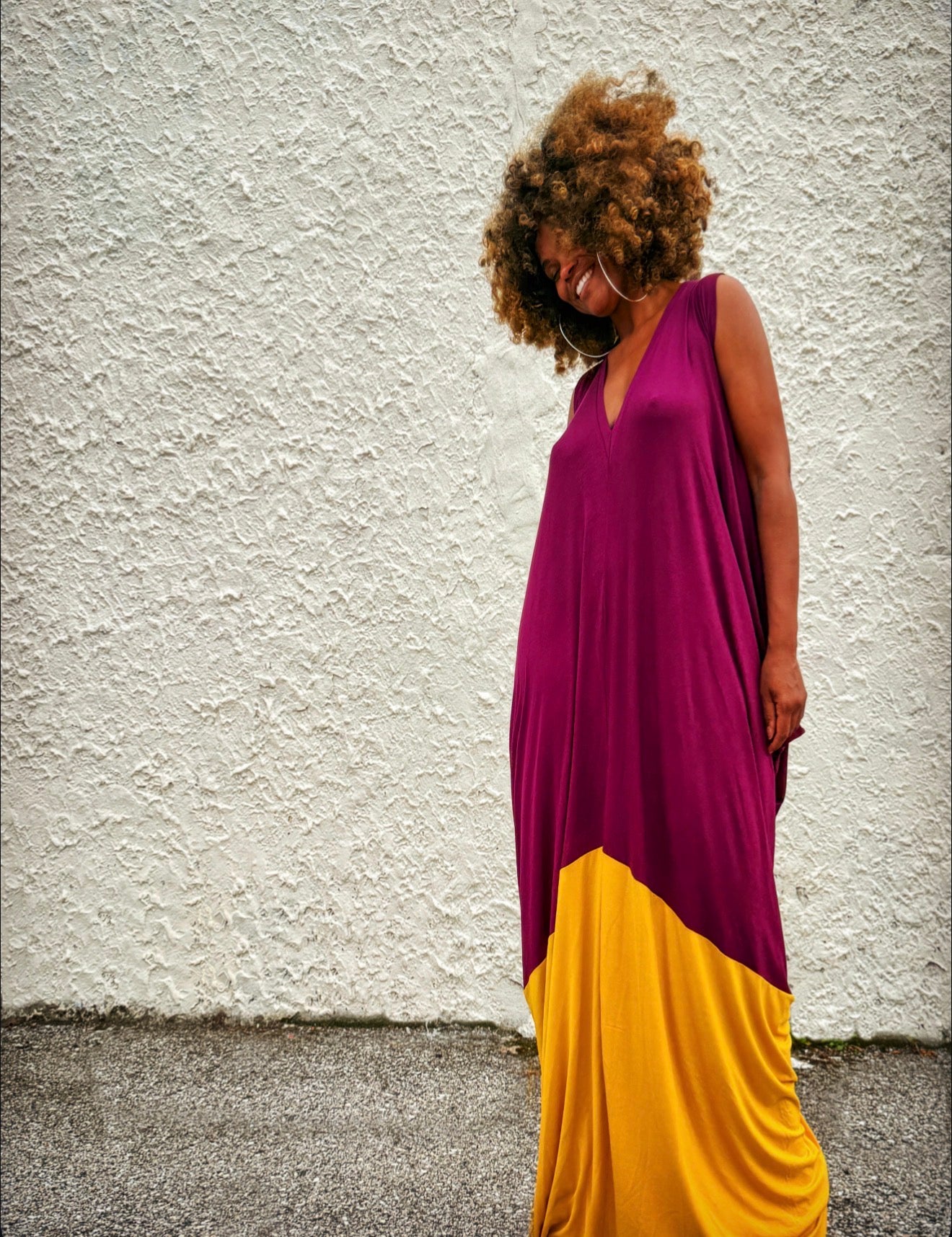 :: day twenty-seven :: colorblocked sleeveless drape (customizable)