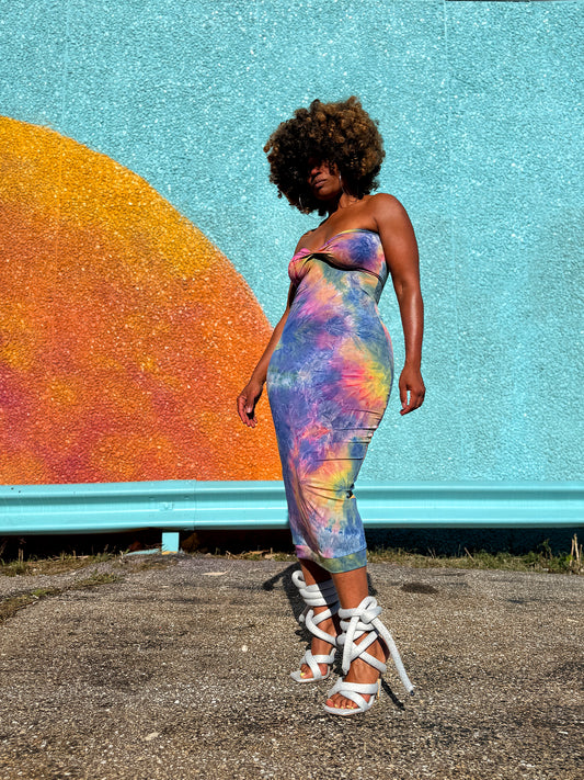 :: select :: neon tube dress