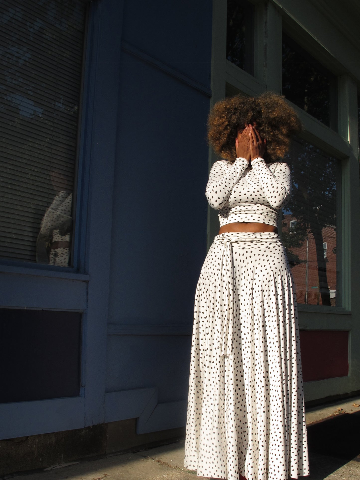 :: day thirty-one :: dalmatian crop + circle skirt