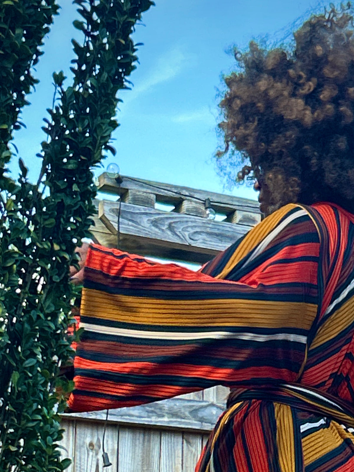 :: select :: autumn stripe drape duster