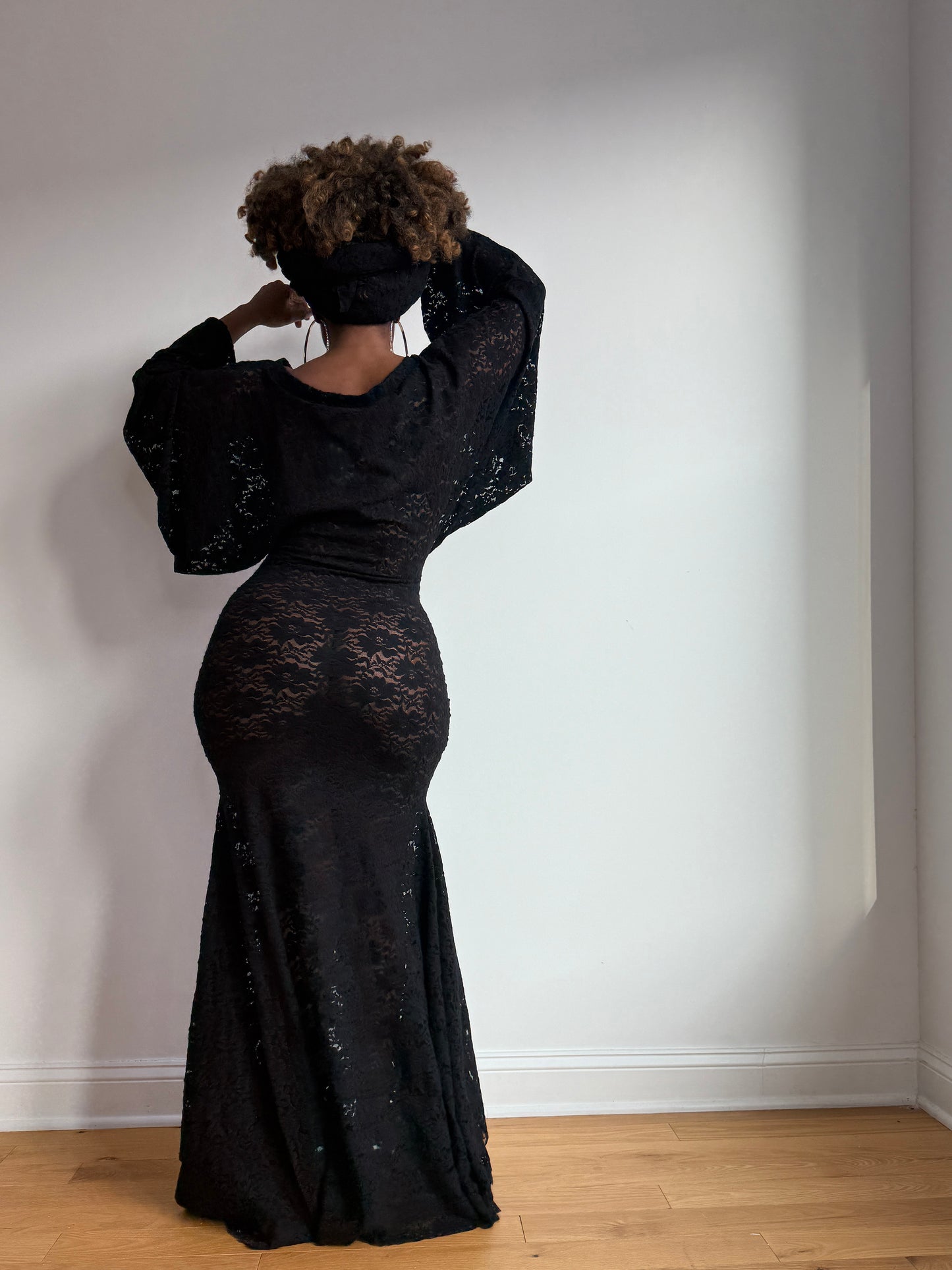 soft lace batwing fishtail