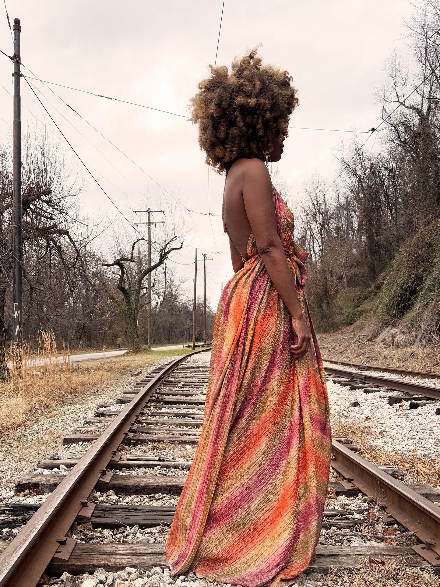 :: fire :: sorbet lurex halter