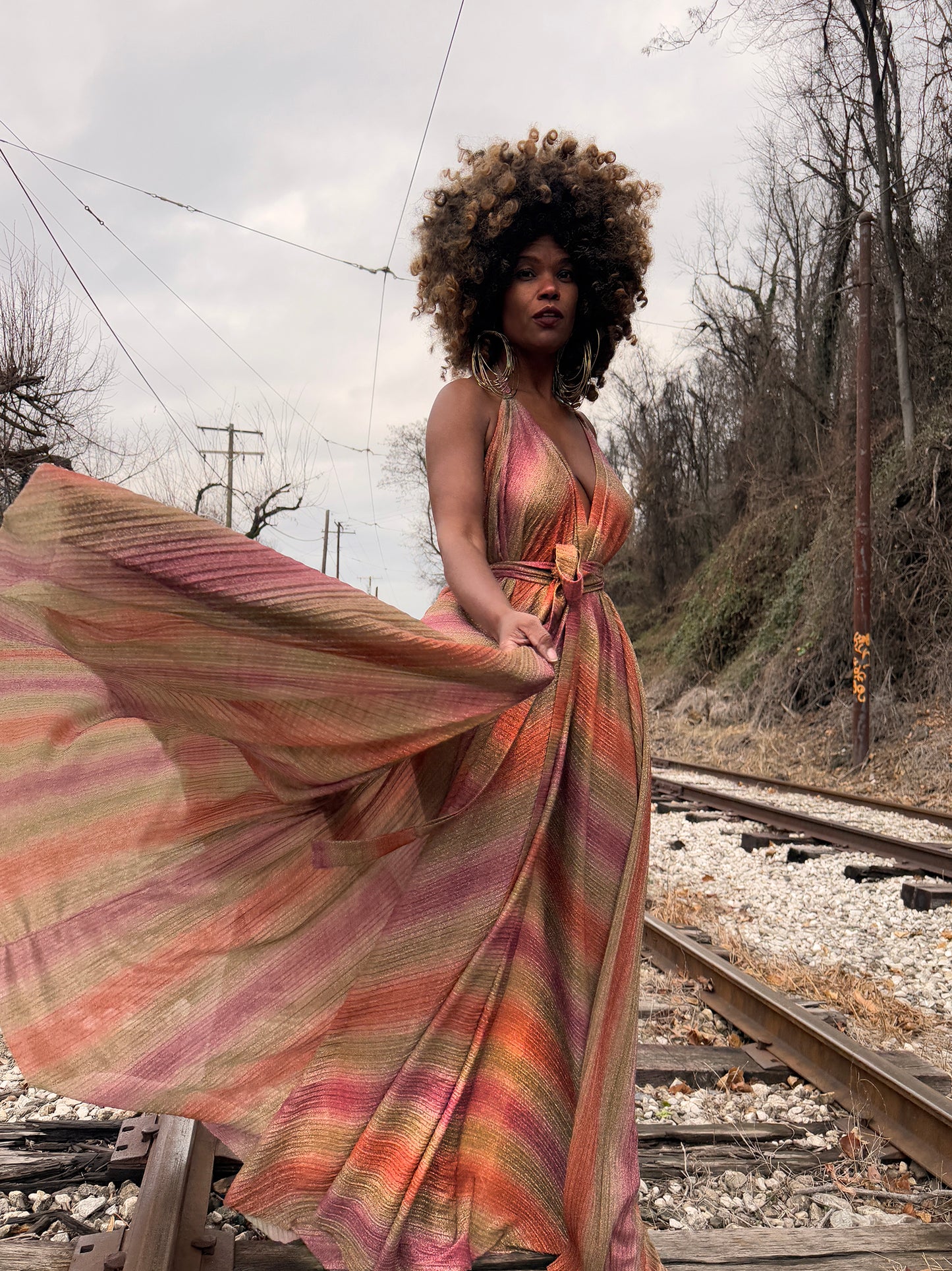 :: fire :: sorbet lurex halter