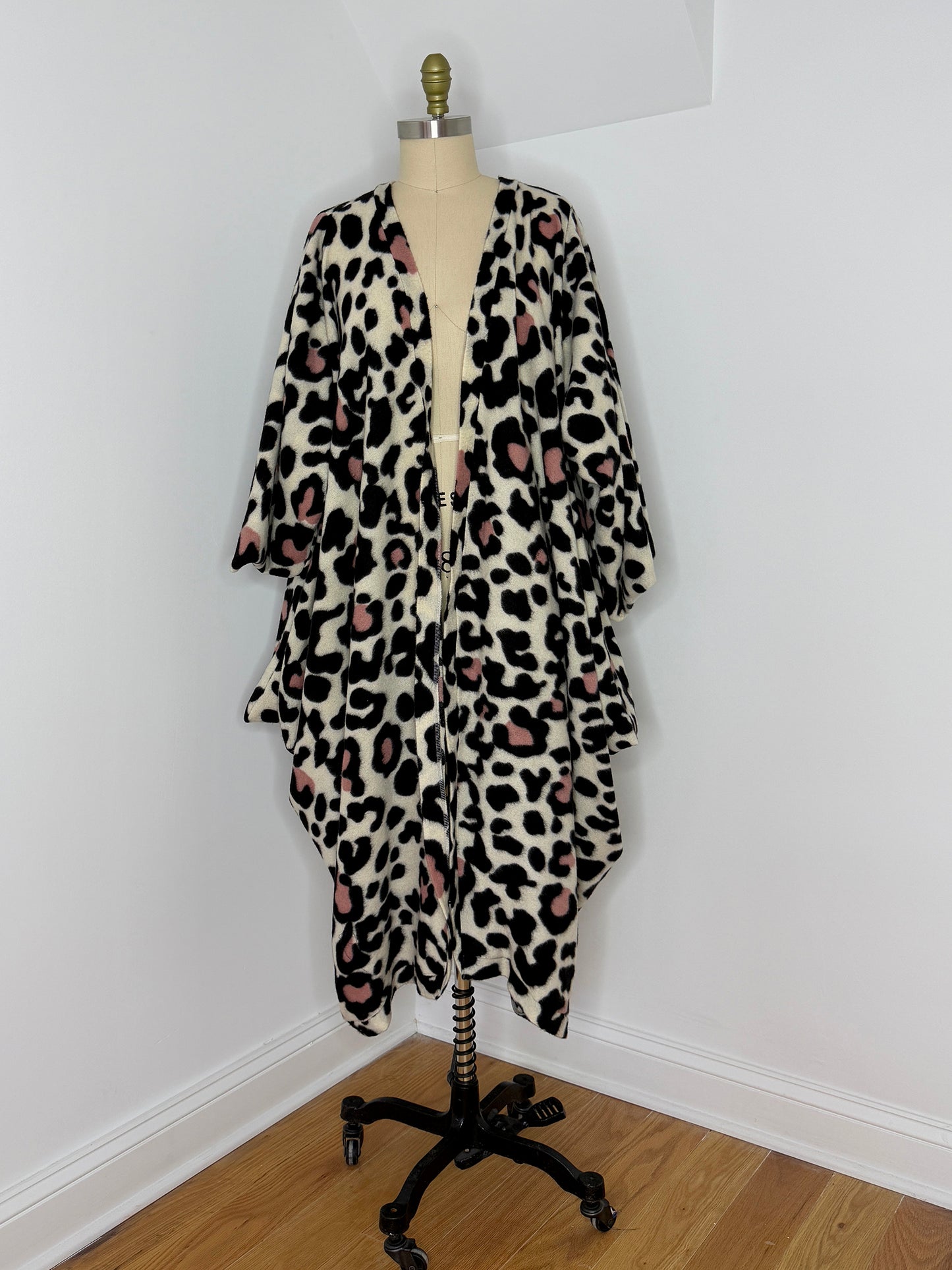 :: fire :: cozy imaginary animal print duster - cream