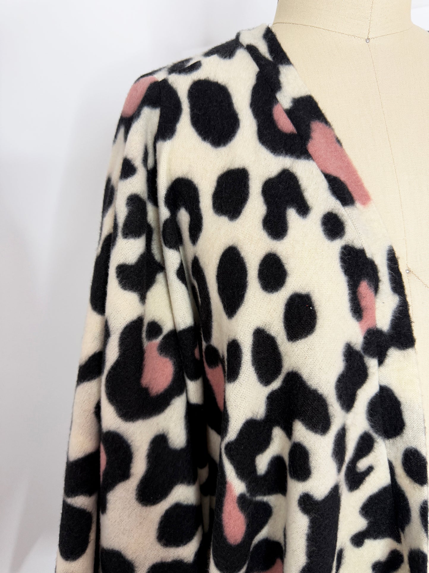 :: fire :: cozy imaginary animal print duster - cream