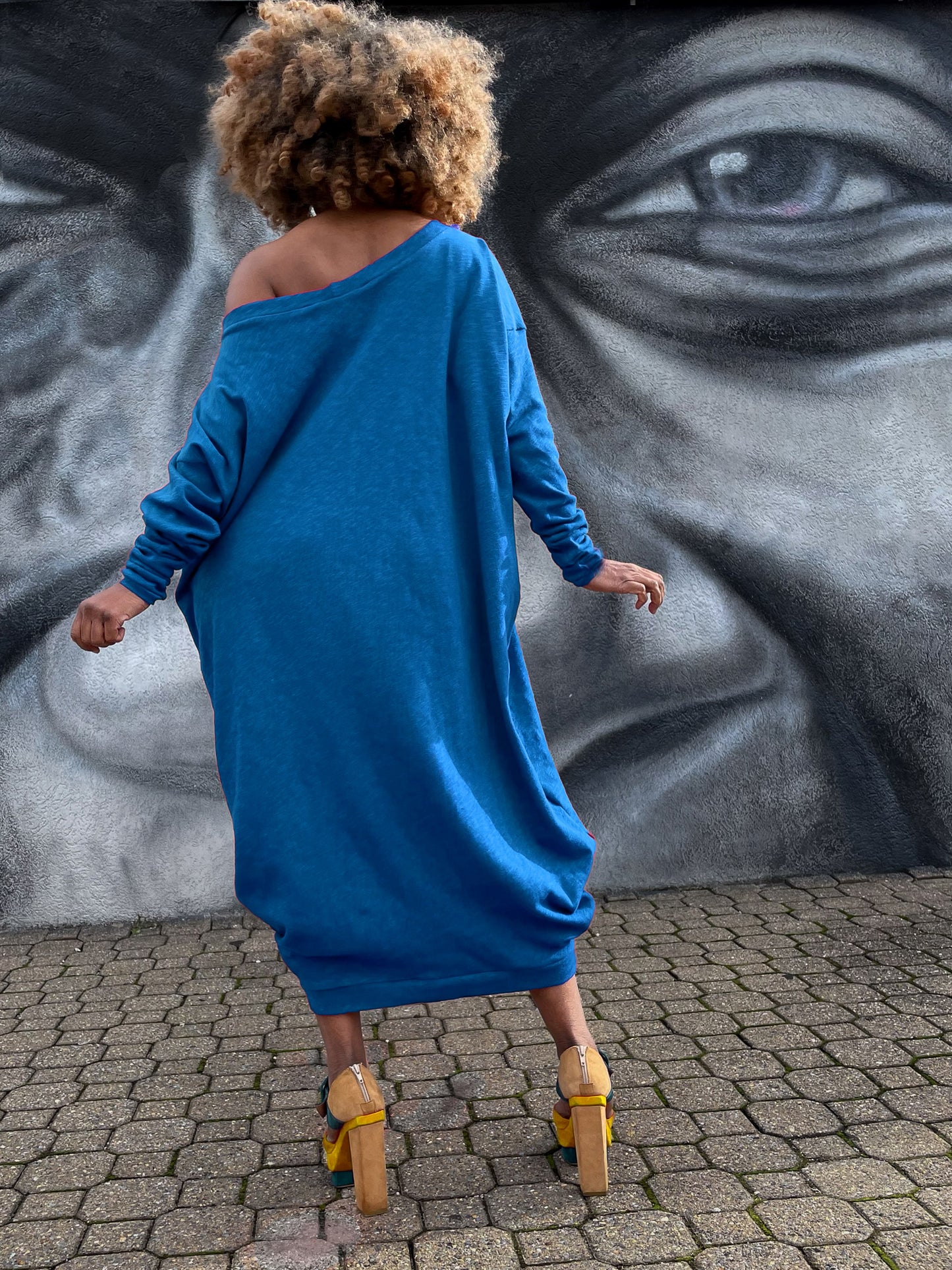 :: select :: drapy long sleeve shift