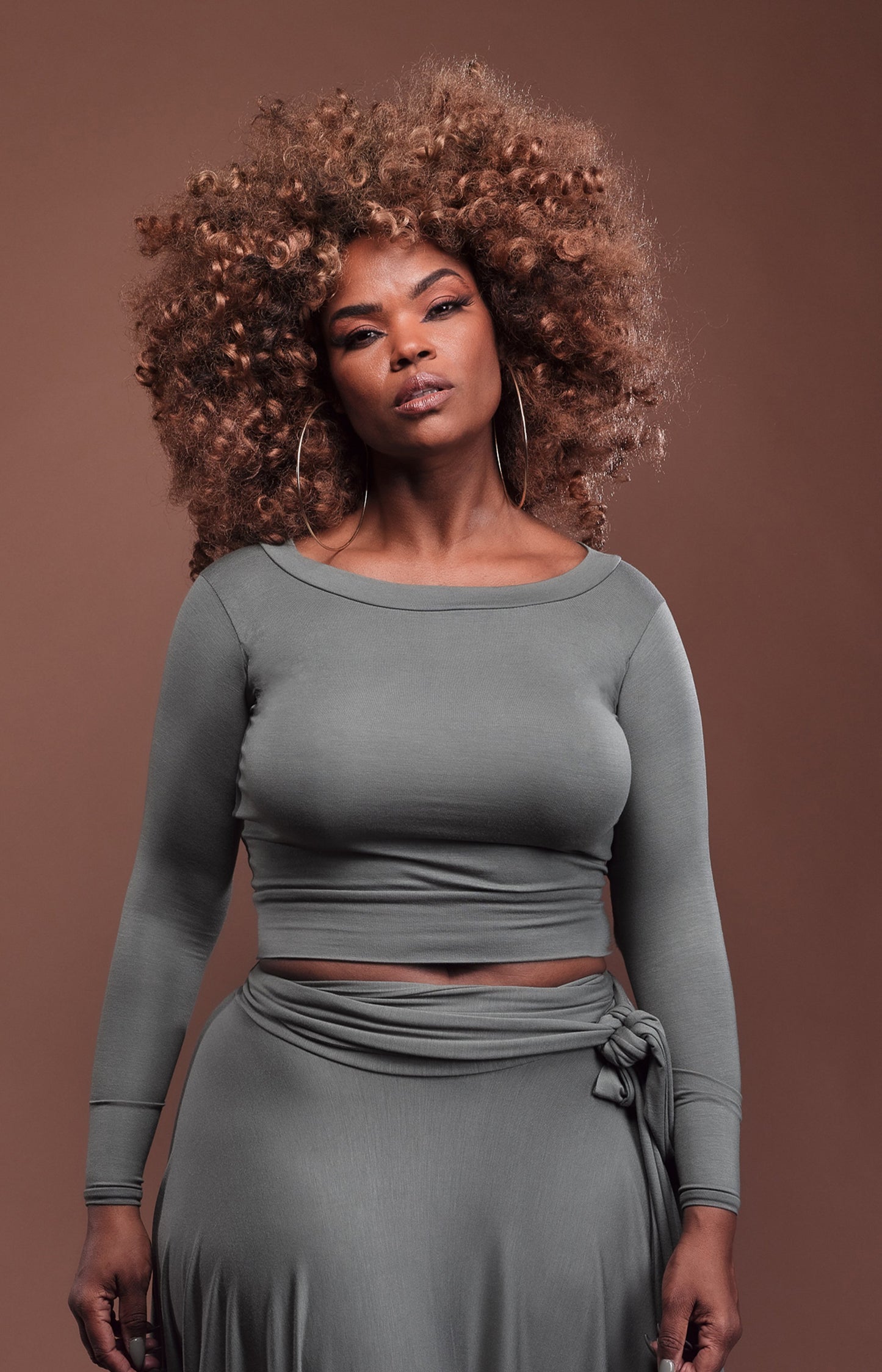 crop & circle skirt (2 pieces)