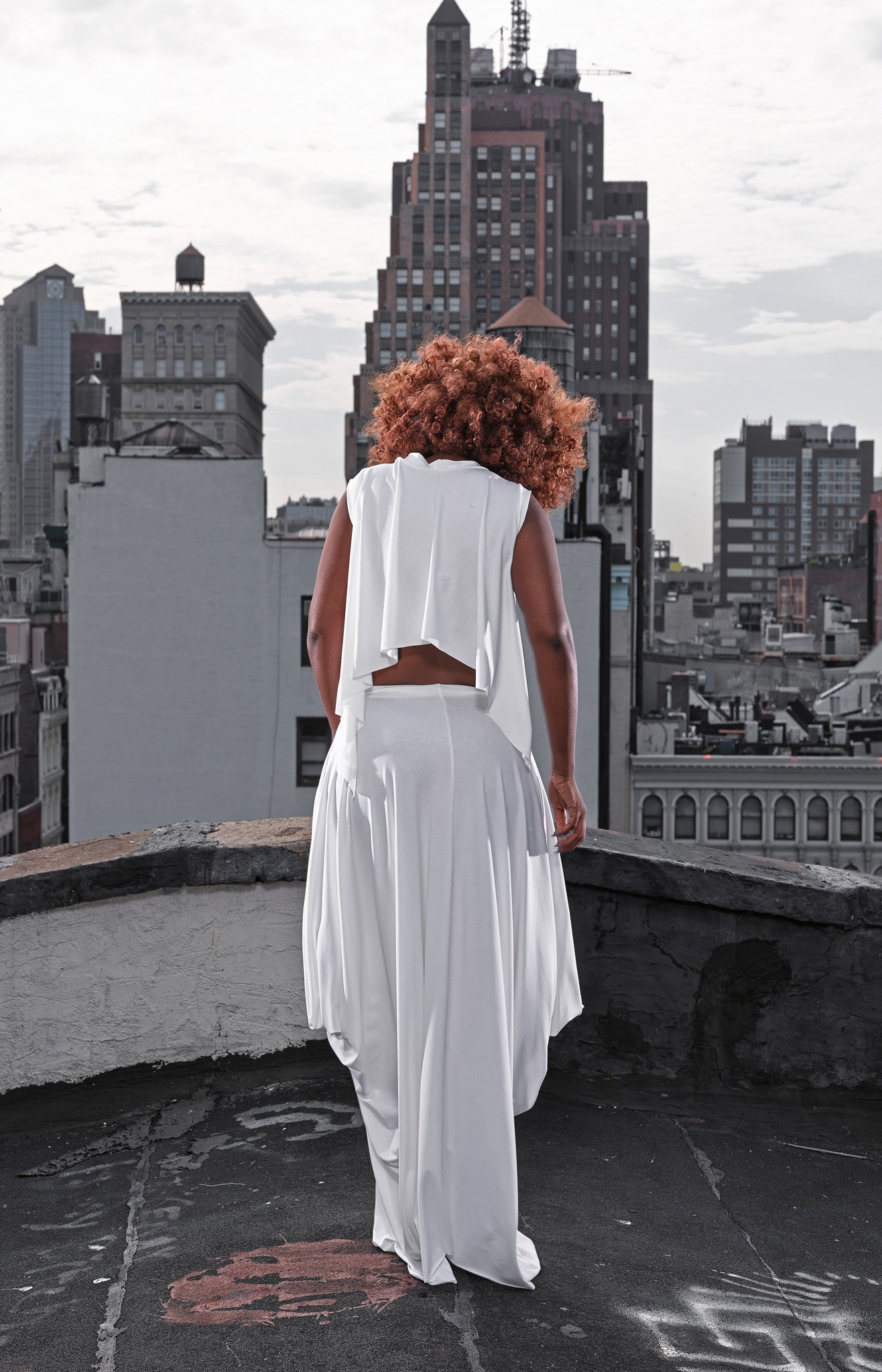 draped skirt (skirt only)