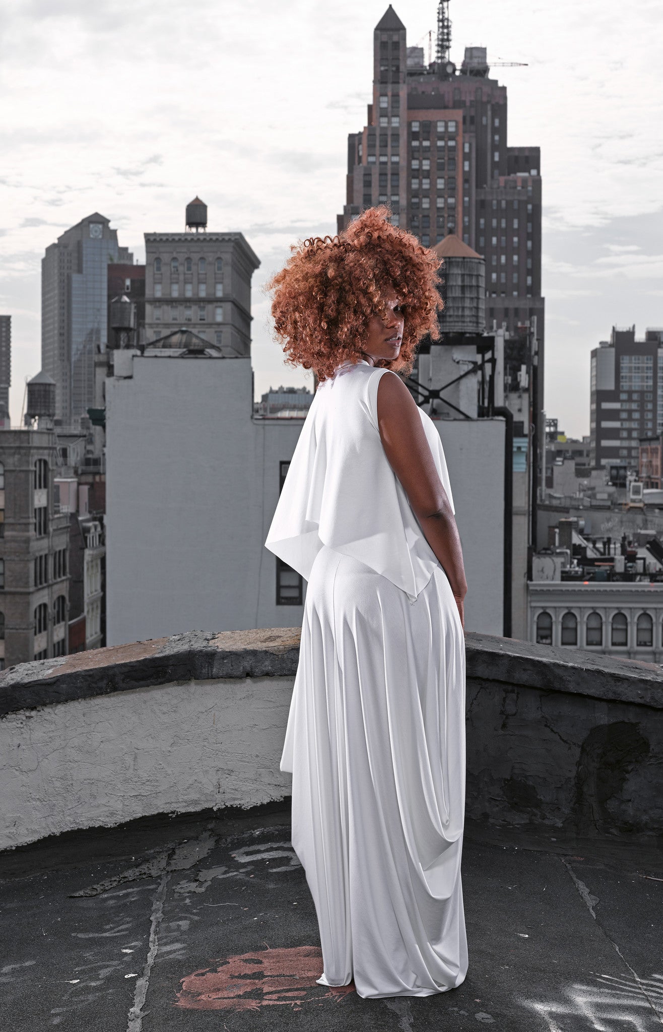 draped skirt (skirt only)