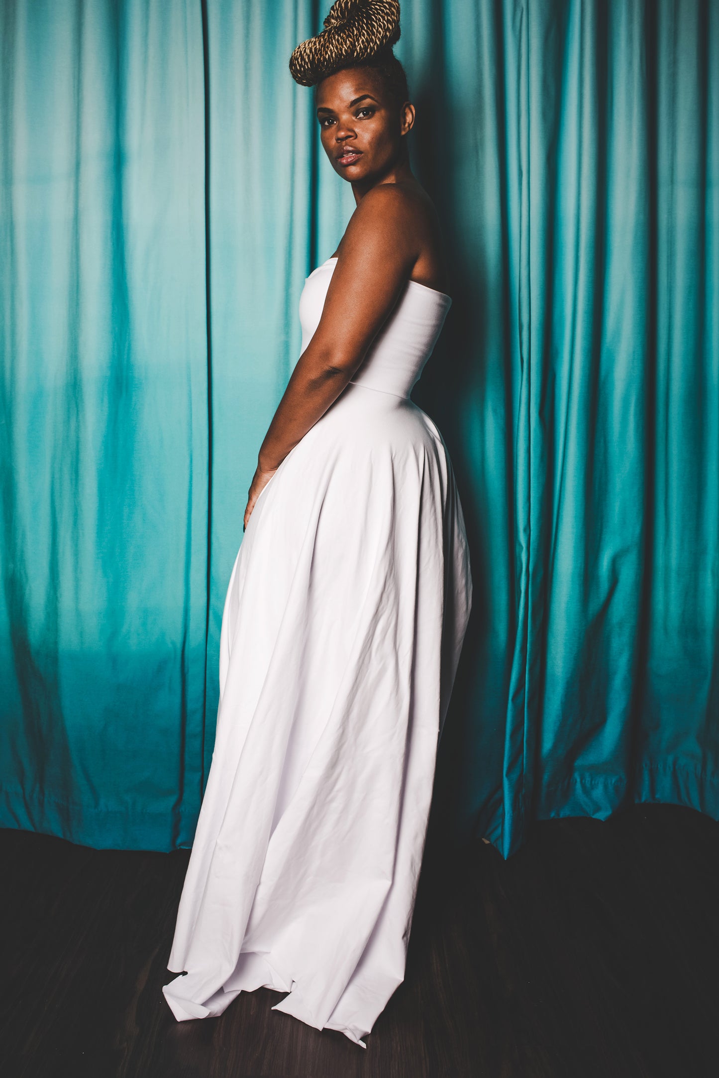 heavy strapless bodice