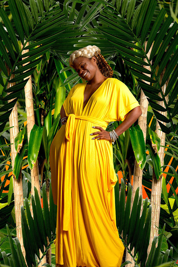 mid-sleeve drape - long