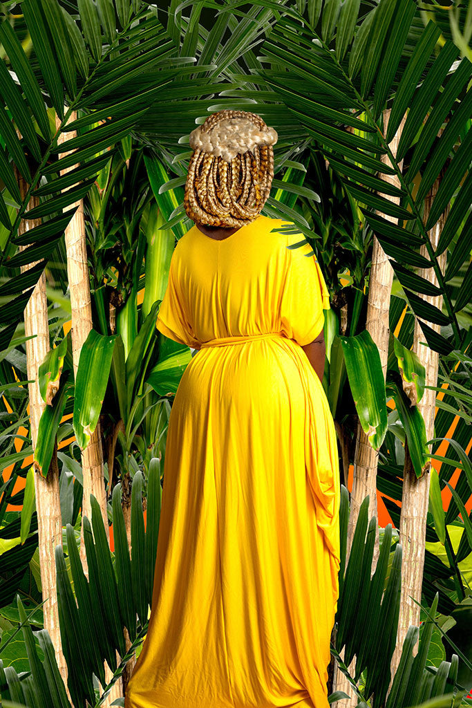 mid-sleeve drape - long