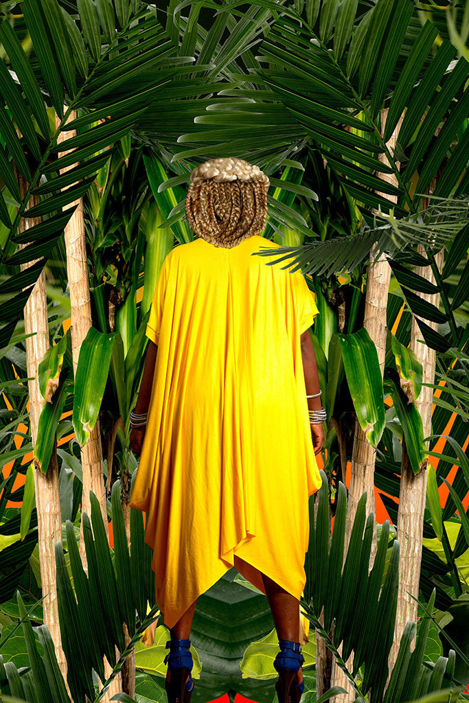 mid-sleeve drape - short