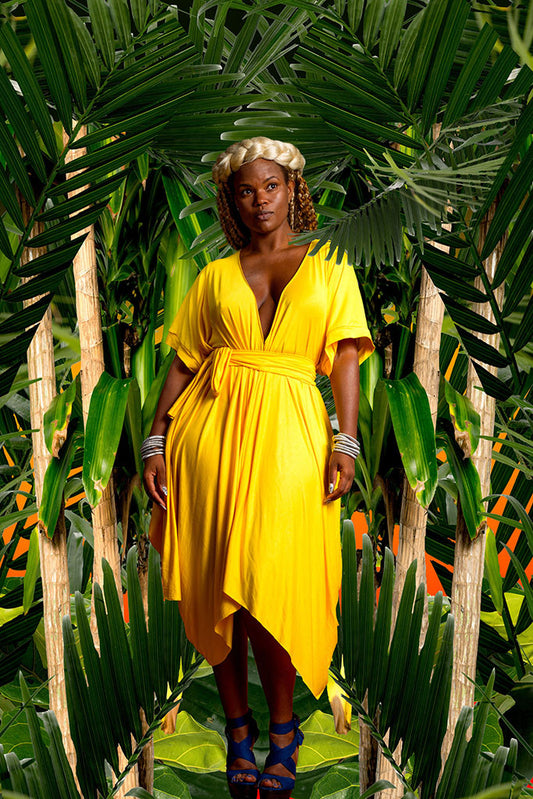 mid-sleeve drape - short