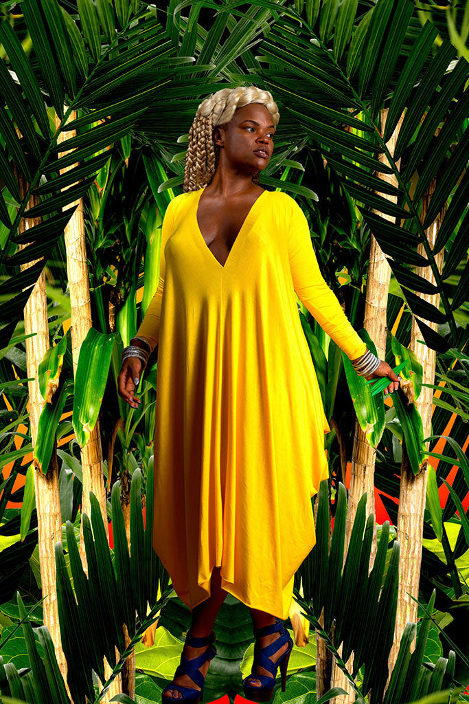 long sleeve drape - short