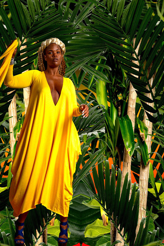 long sleeve drape - short