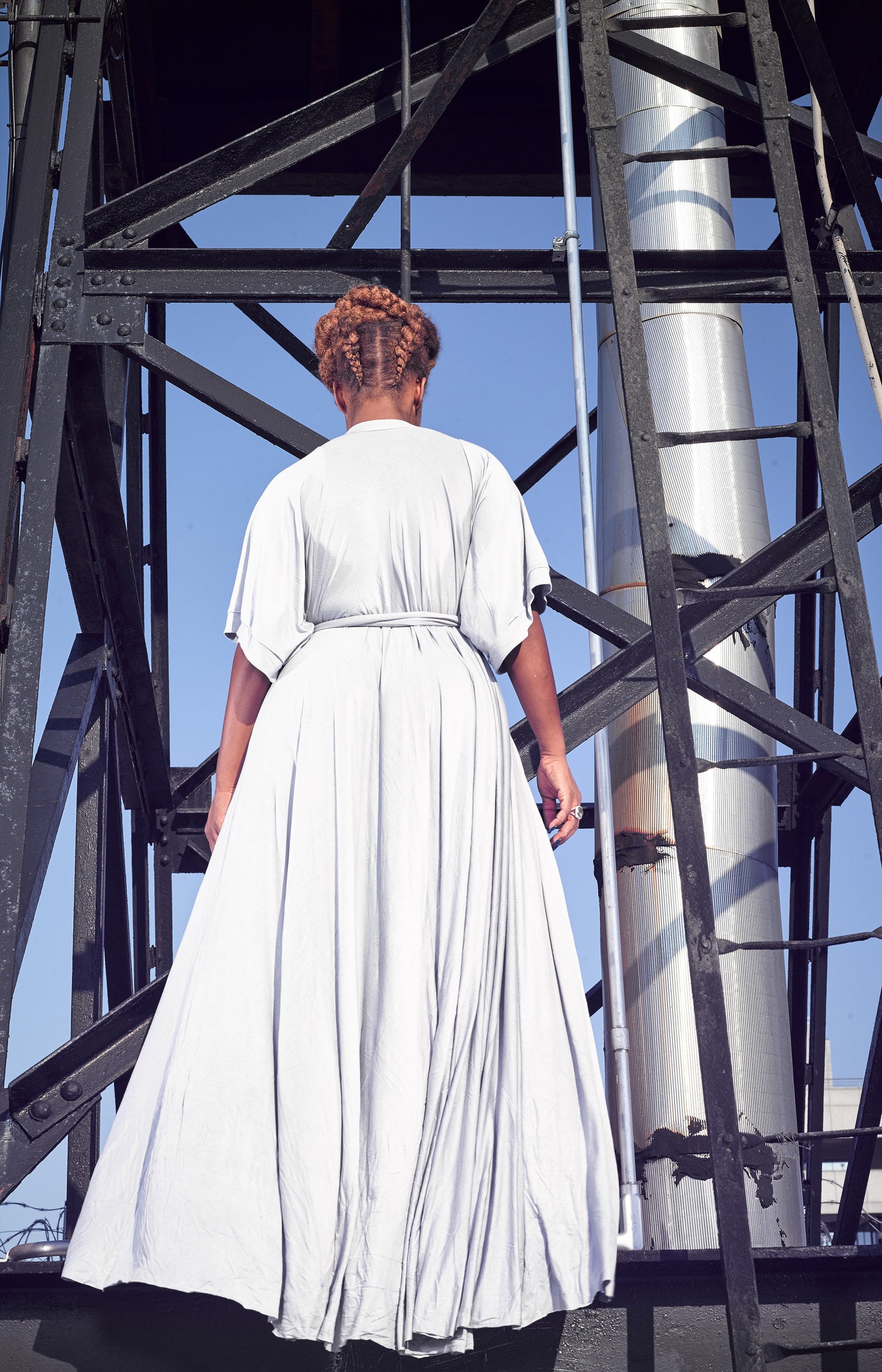 mid-sleeve wrap dress